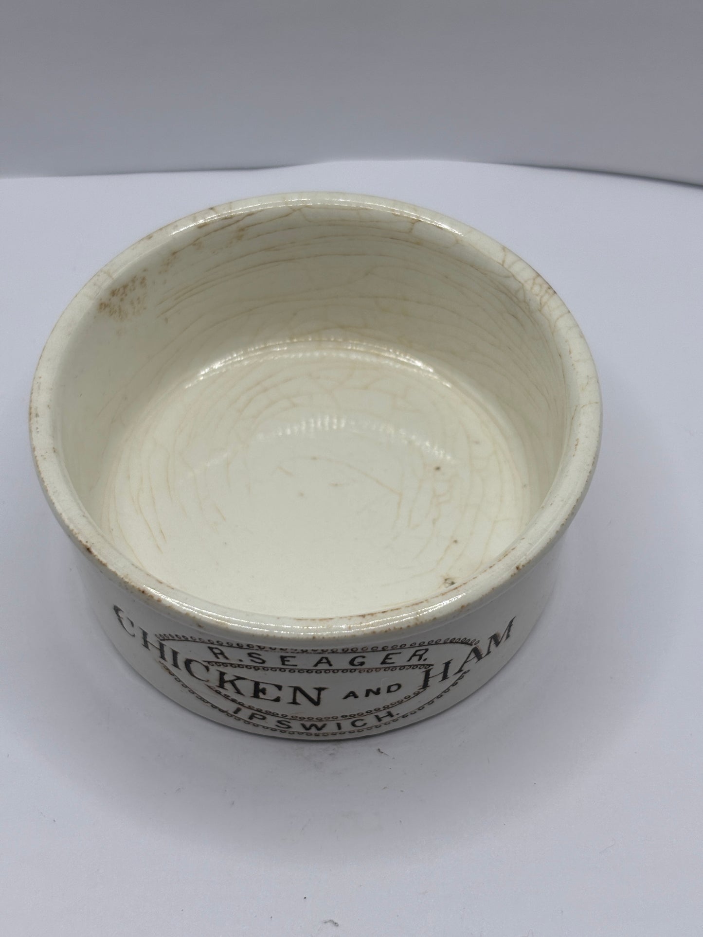 Old seagers Chicken & ham meat paste pot