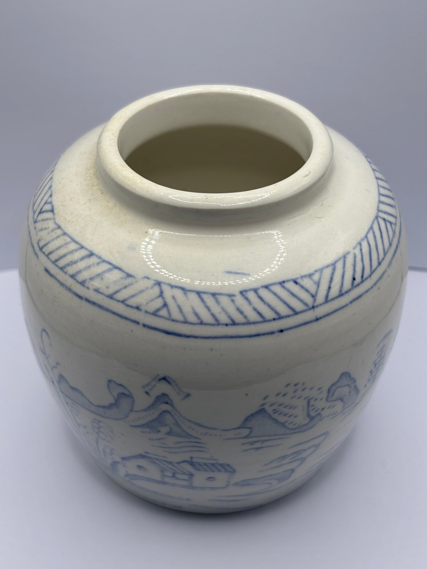 Old stoneware ginger jar