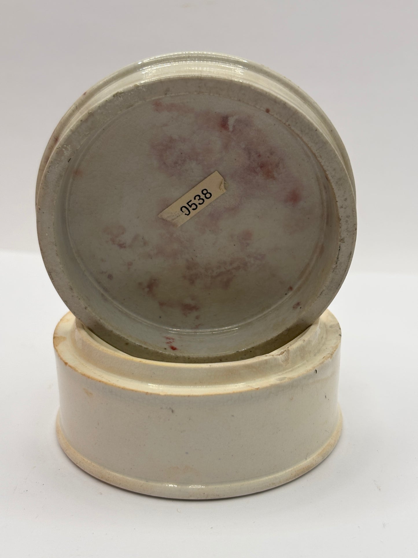 Old advertising lid and base, oriental toothpaste
