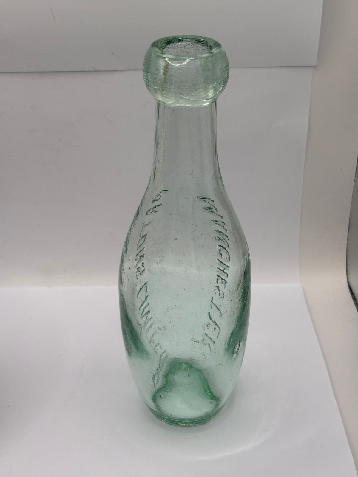 Old flat bottom hamilton bottle, Patons limited, Manchester