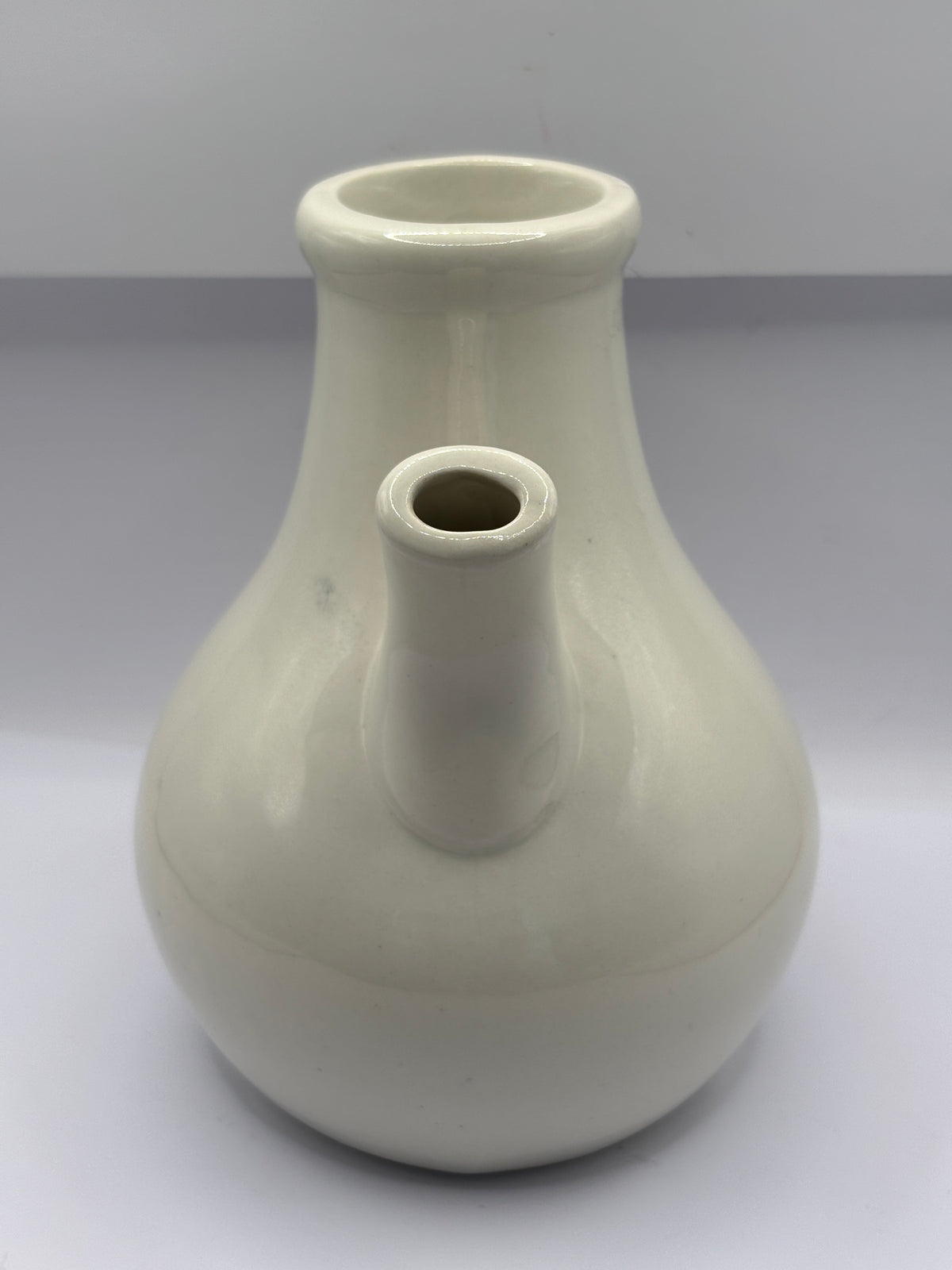Old stoneware advertising inhaler, Dr Nelsons improved inhaler