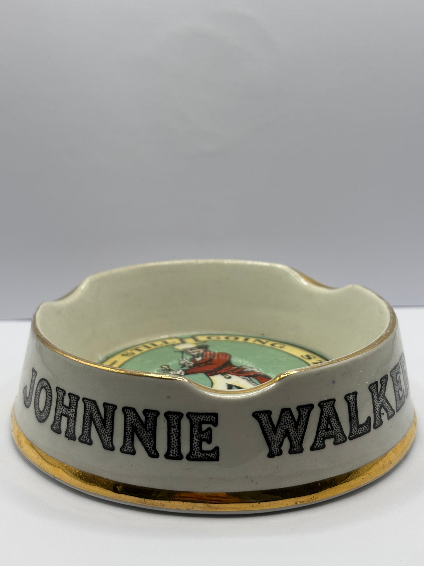 Old Johnnie Walker advertising ash tray. Brewery
