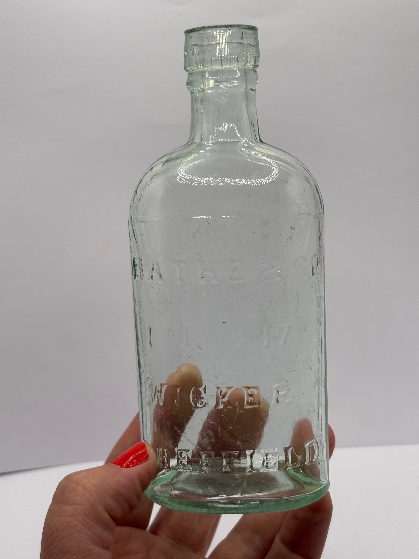 Old sheffield spirit flask,Bathe & Co Wicker Sheffield