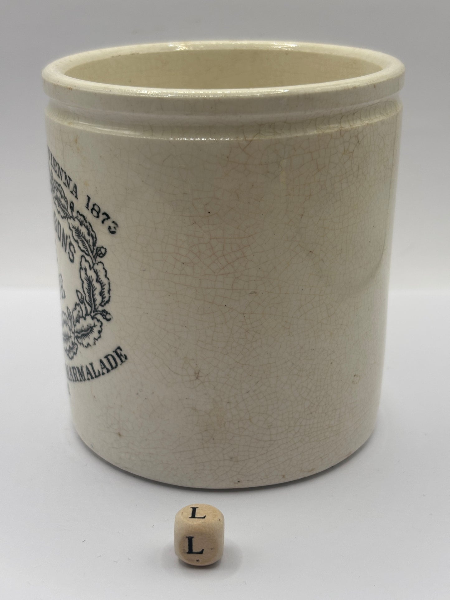Old 1lb James Keiller Dundee marmalade Jar (L)