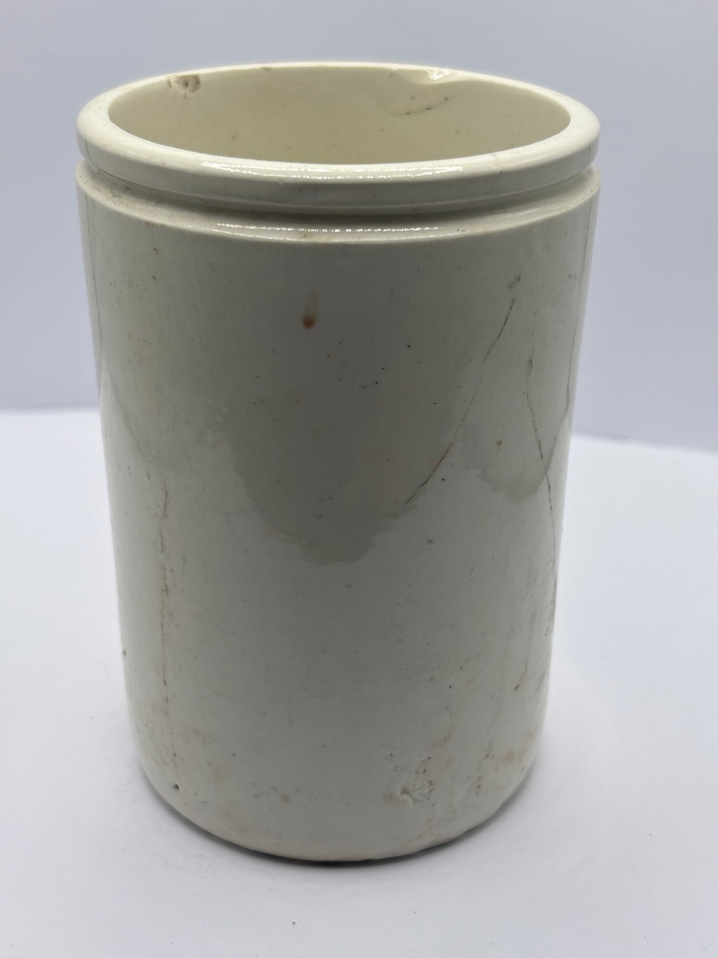 Old 1lb James Keiller Dundee marmalade jar. Damaged