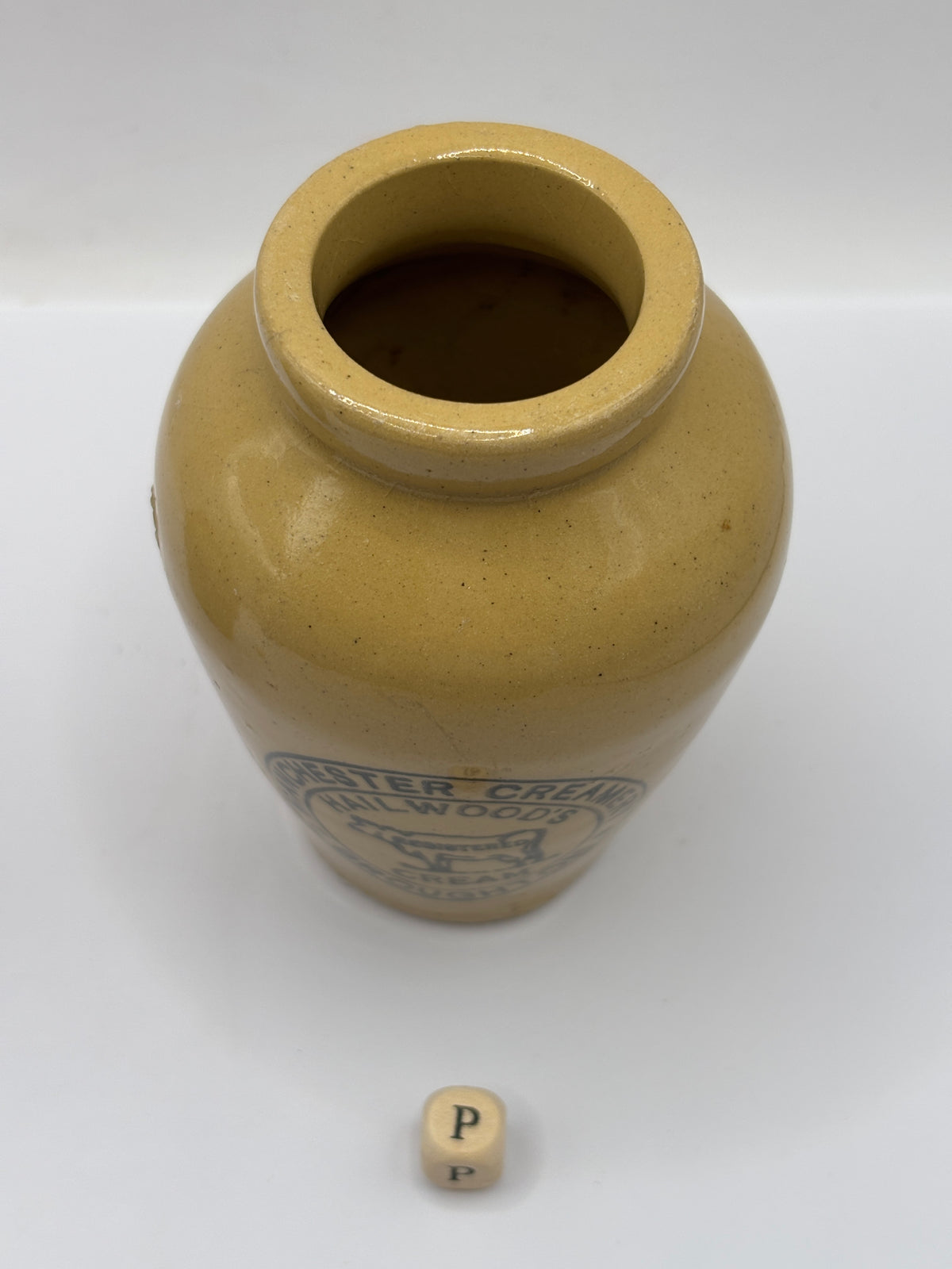Old advertising cream pot, Hailwoods rich cream (P)