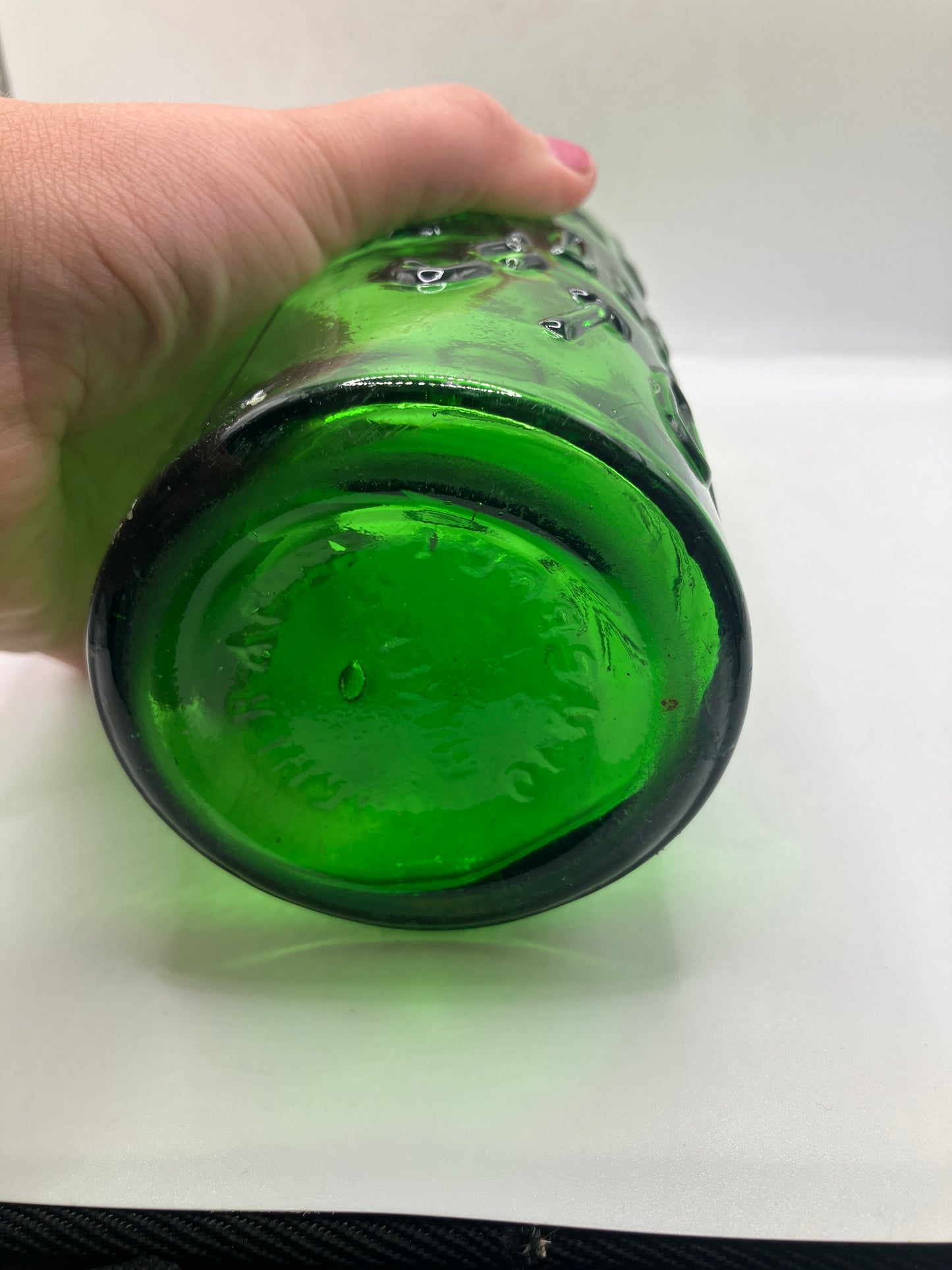 Vaux’s green glass beer bottle