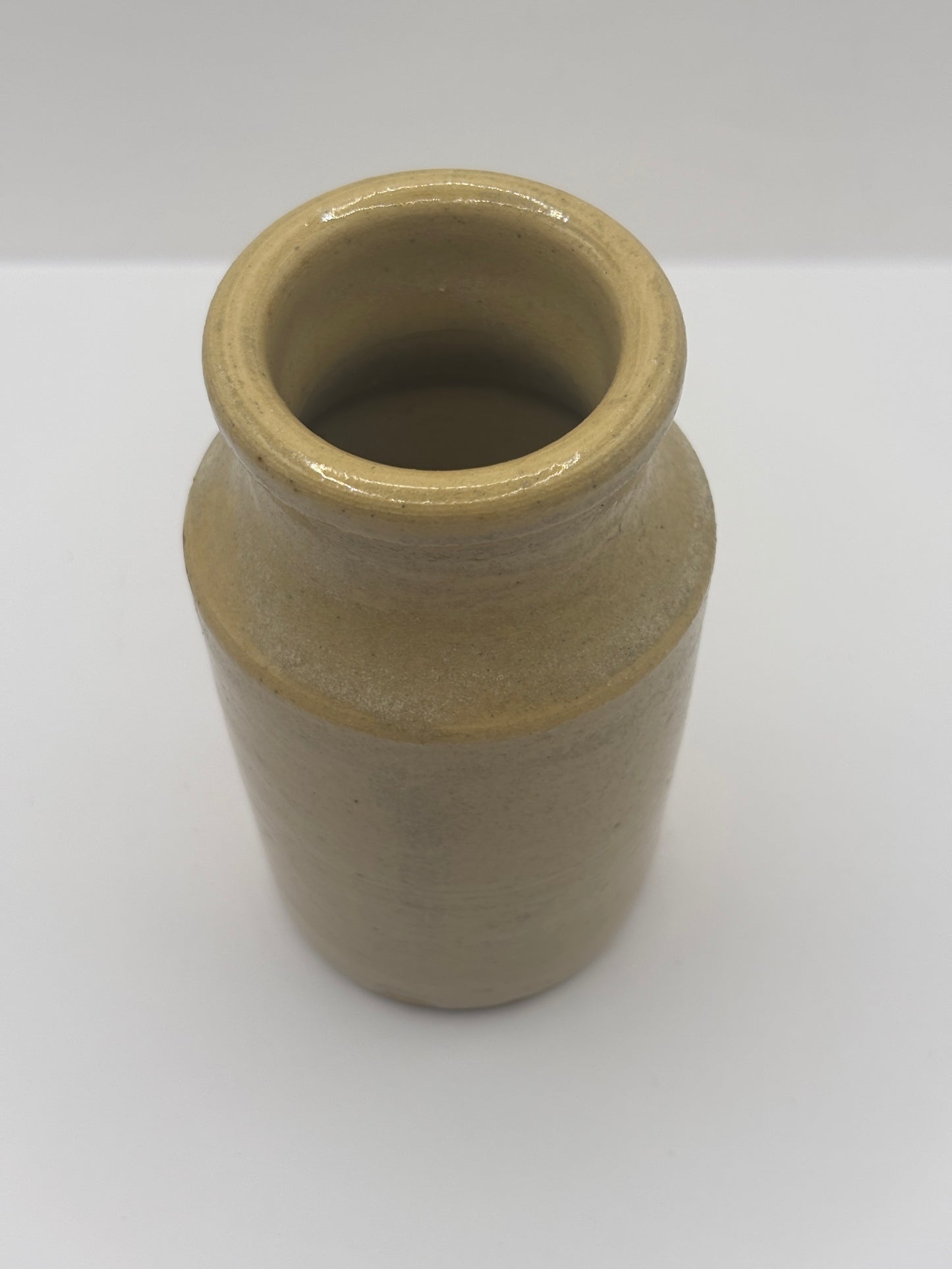 Old stoneware wide mouthed jar