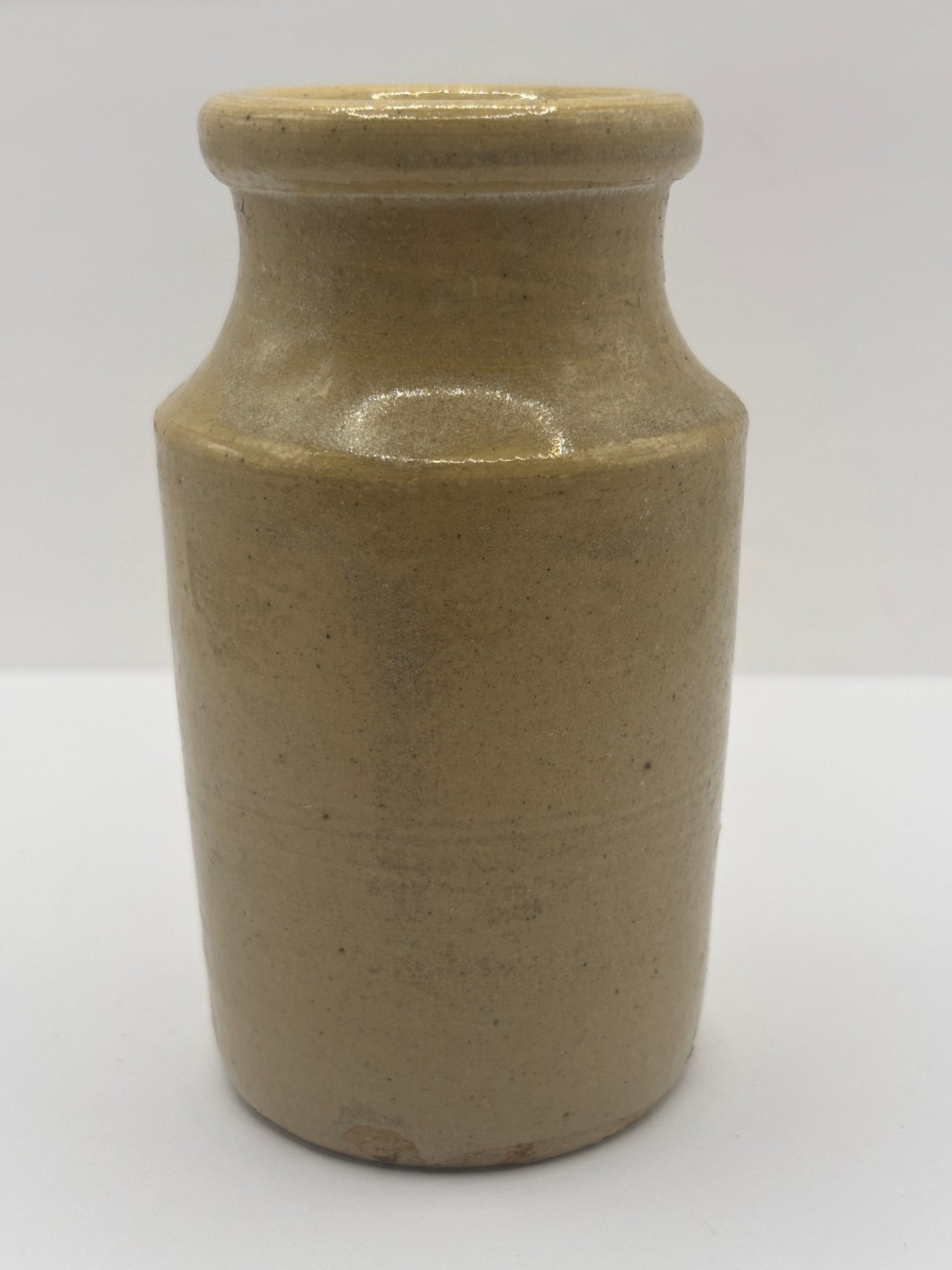 Old stoneware wide mouthed jar