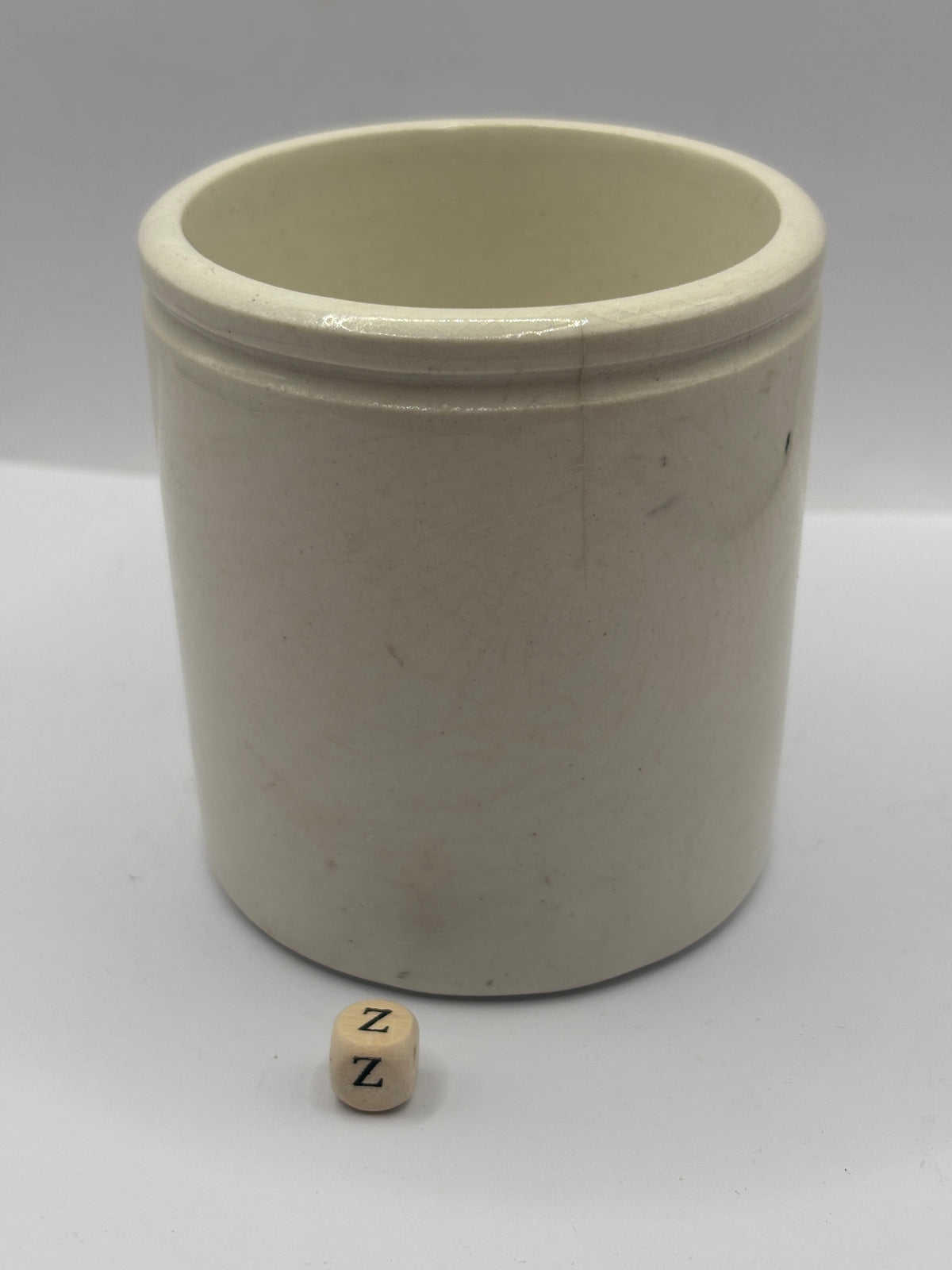 Old 1lb stoneware marmalade pot, James Keiller Dundee marmalade (z)