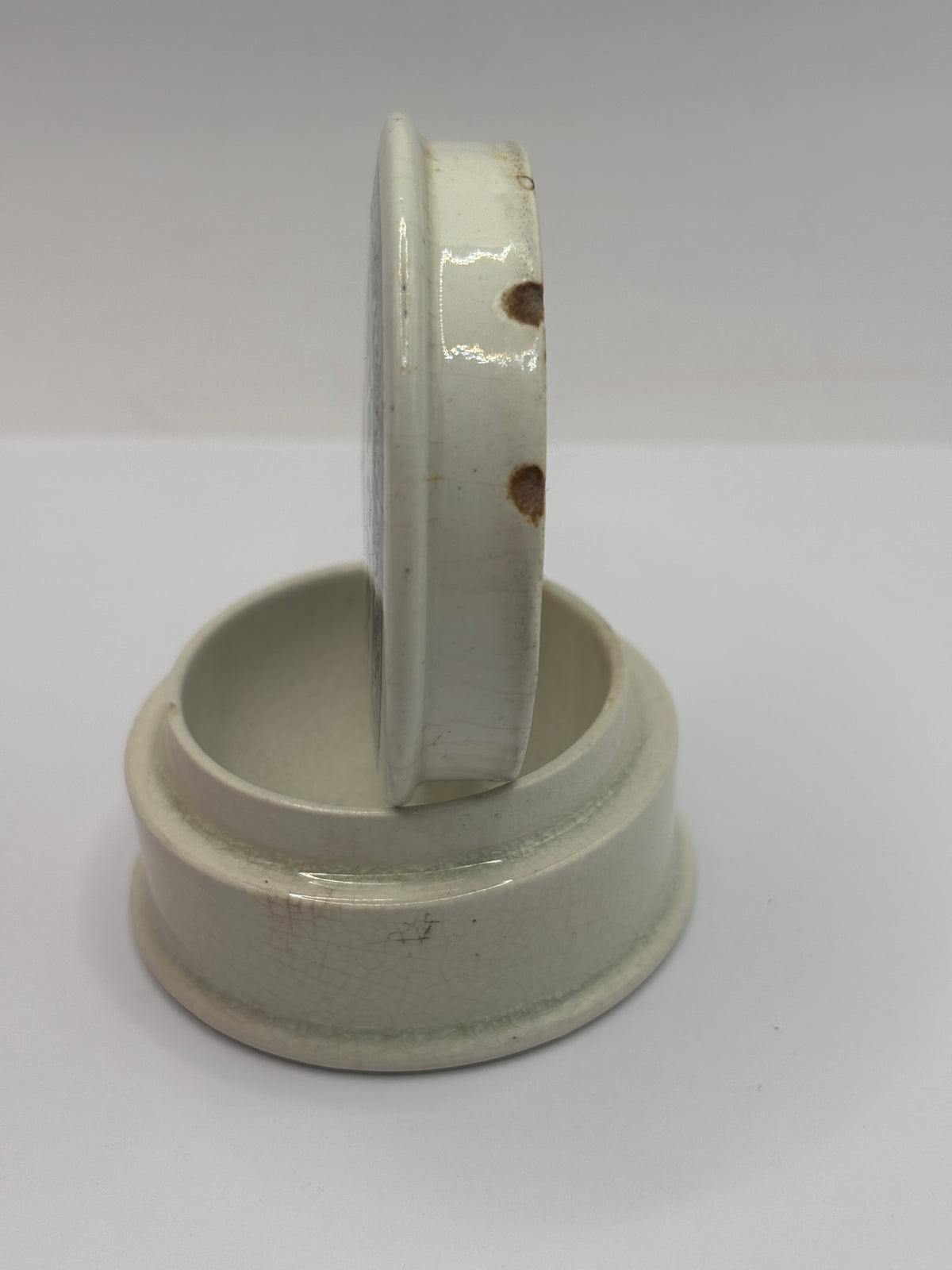 Old advertising lid and base. Calverts carbolic tooth paste