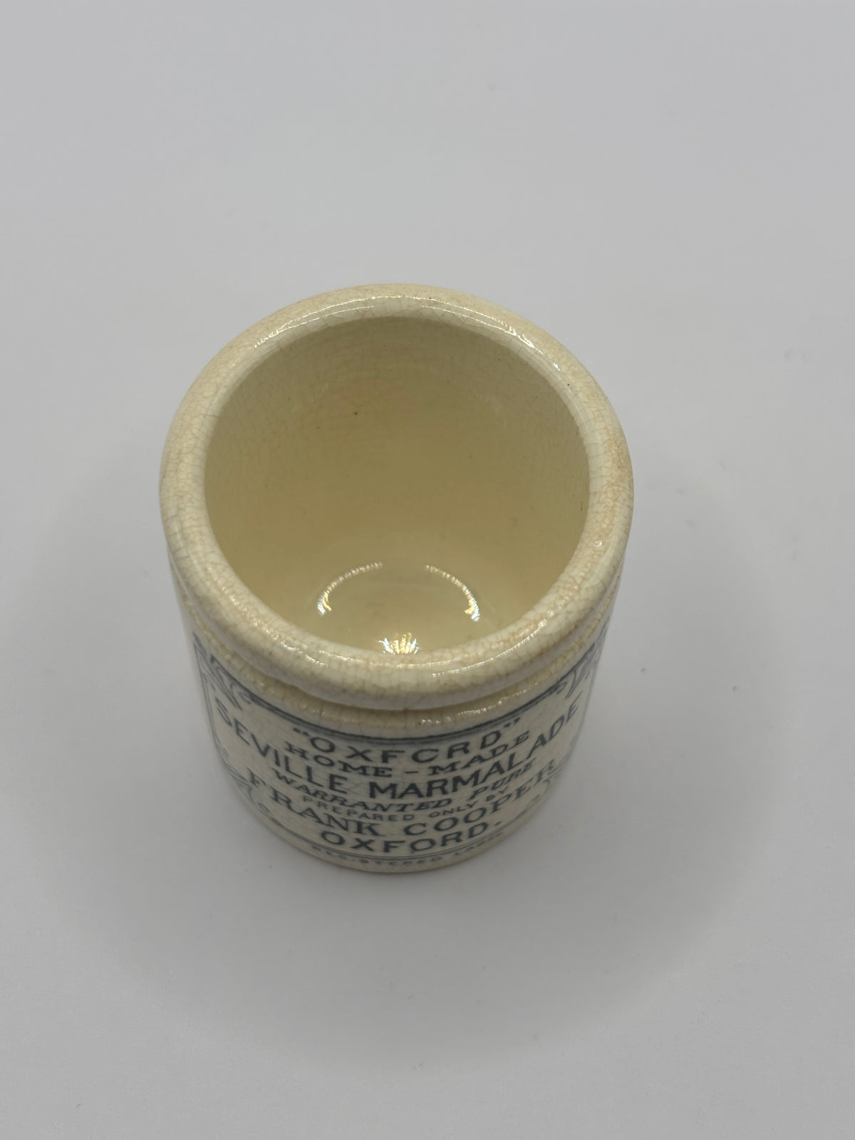 RARE miniature size Frank Cooper marmalade jar 5cms