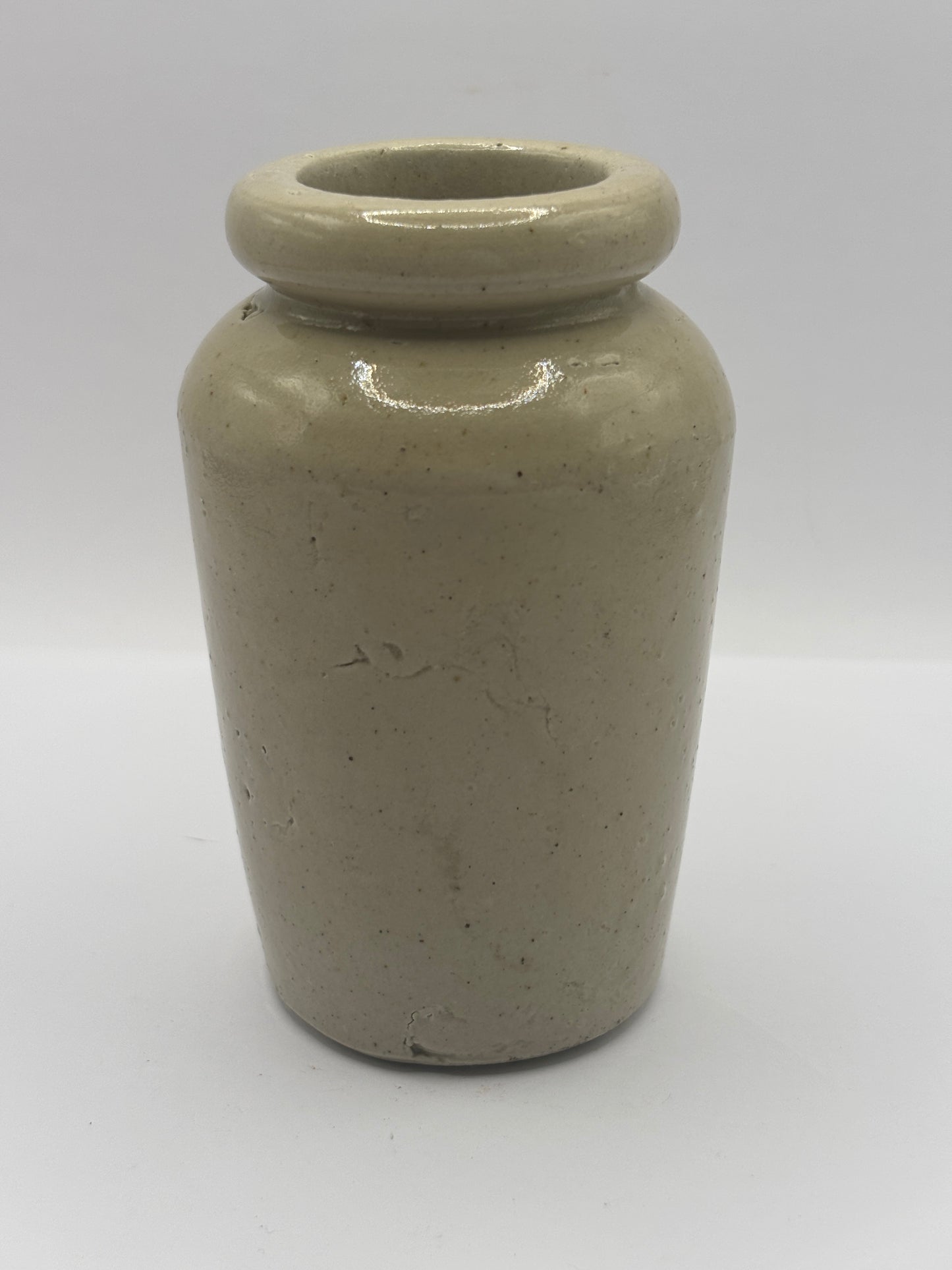 Old advertising cream pot, Peter Warner. Thick cream, Chesterfield