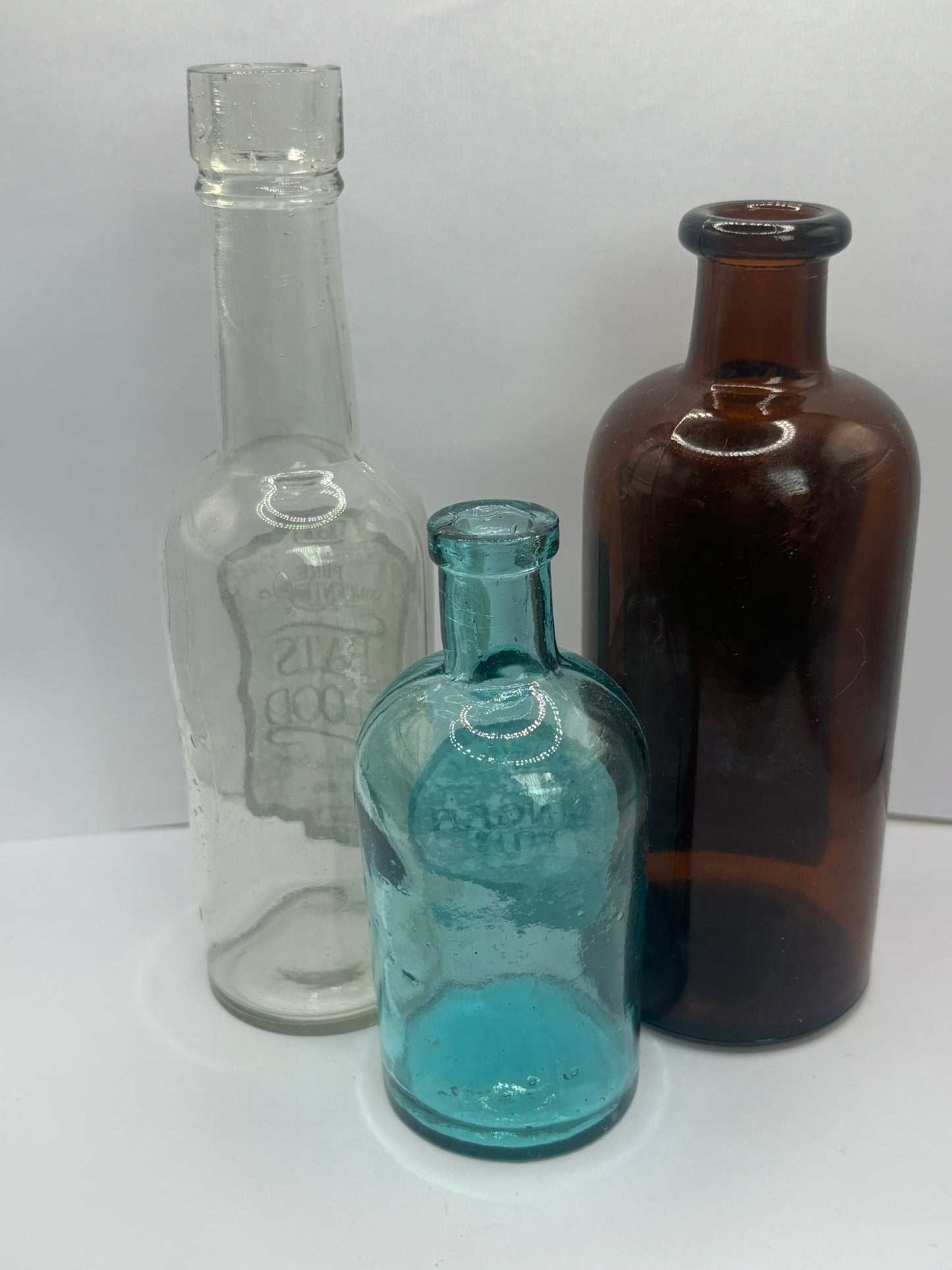 3 labelled halloween bottles