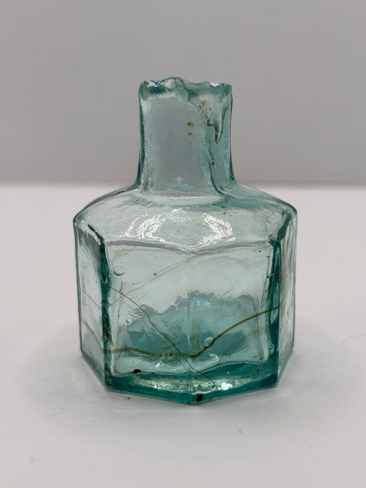 Old penny ink, inkwell. Swirly ink