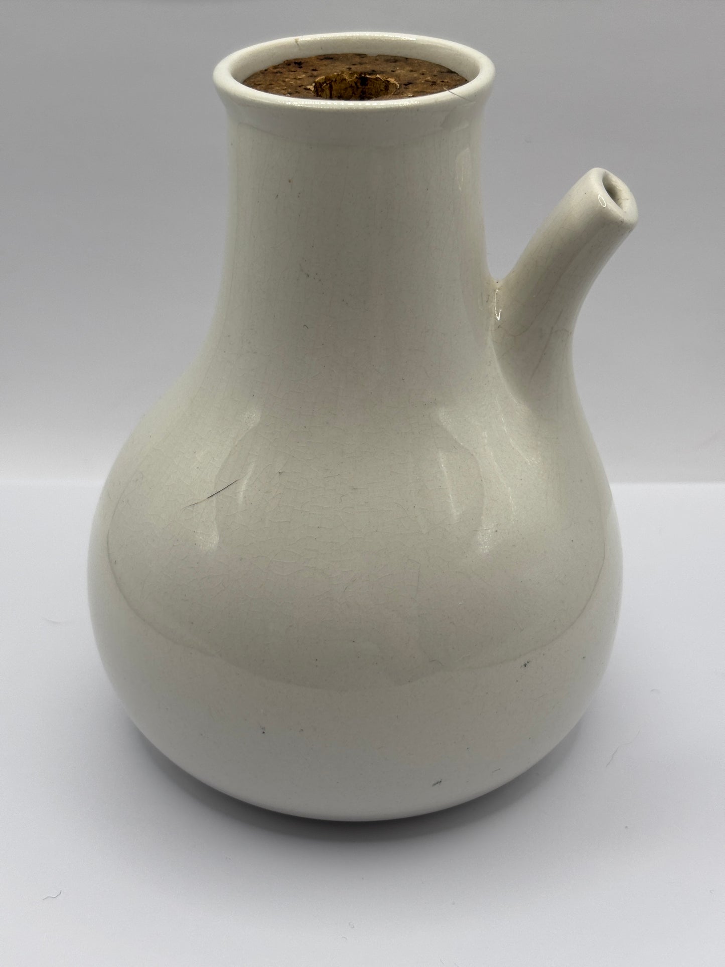 Old stoneware advertising inhaler, Dr Nelsons improved inhaler