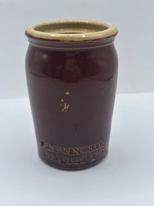Old advertising cream pot, Provincial Dairies