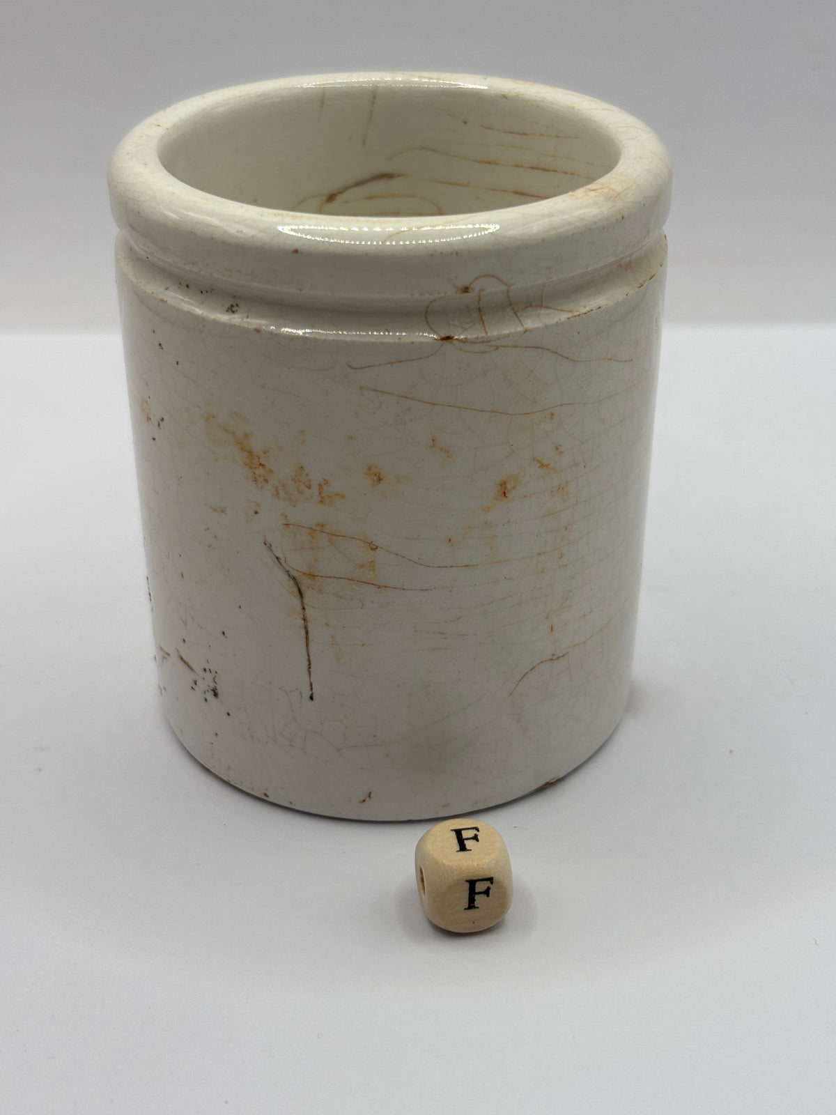 Old stoneware advertising jar, Sainsburys Bloater paste (F)
