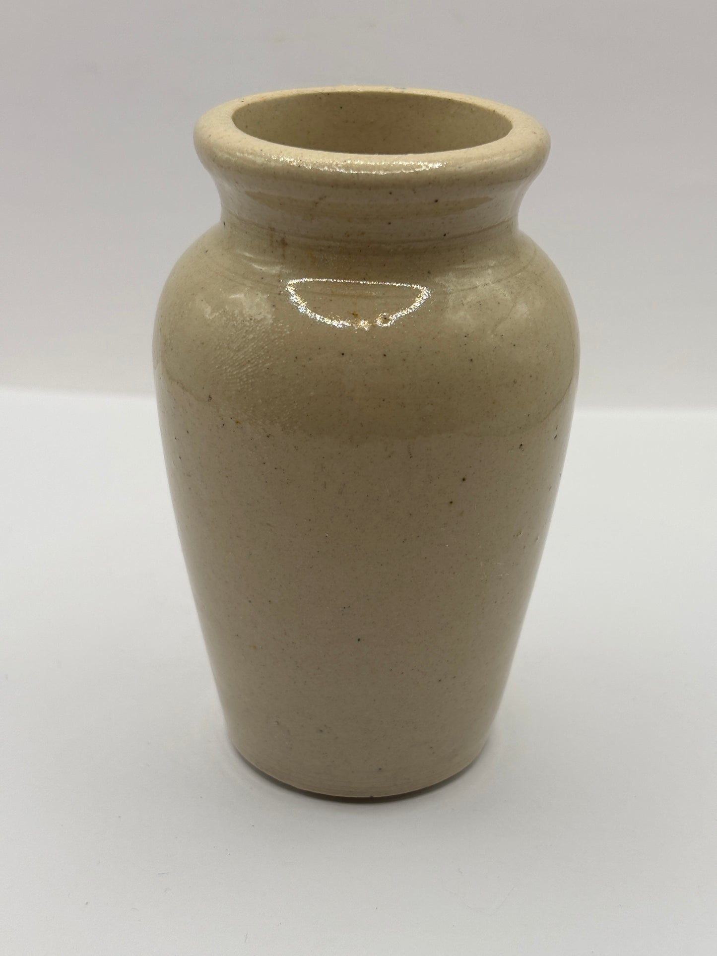Old advertising cream pot, Carricks Cumberland dairy. Pure thick cream. Aspatria variation