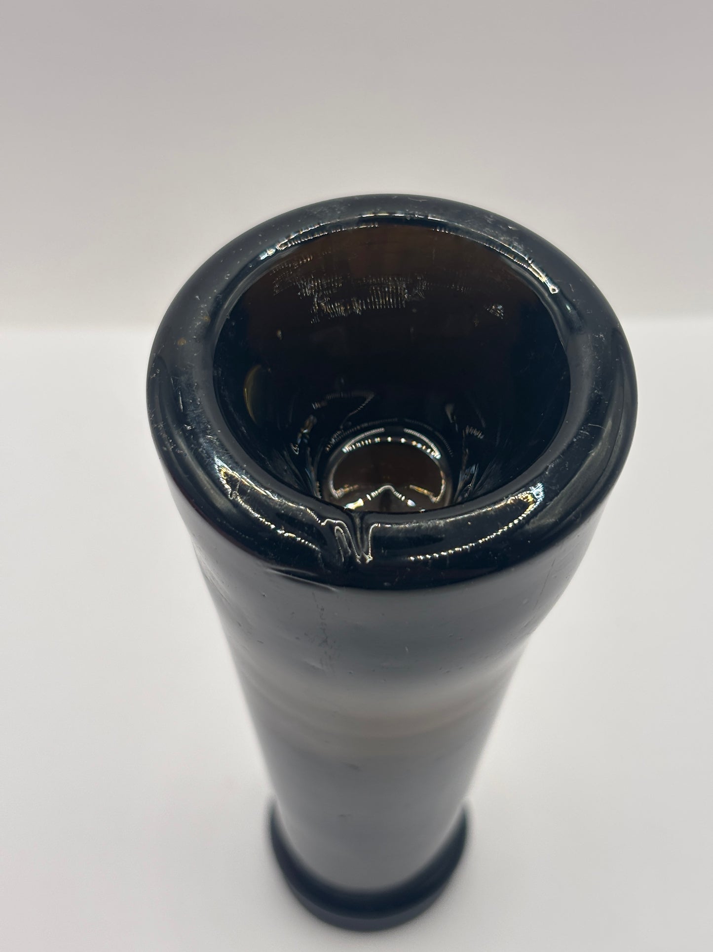 Old glass truffle jar