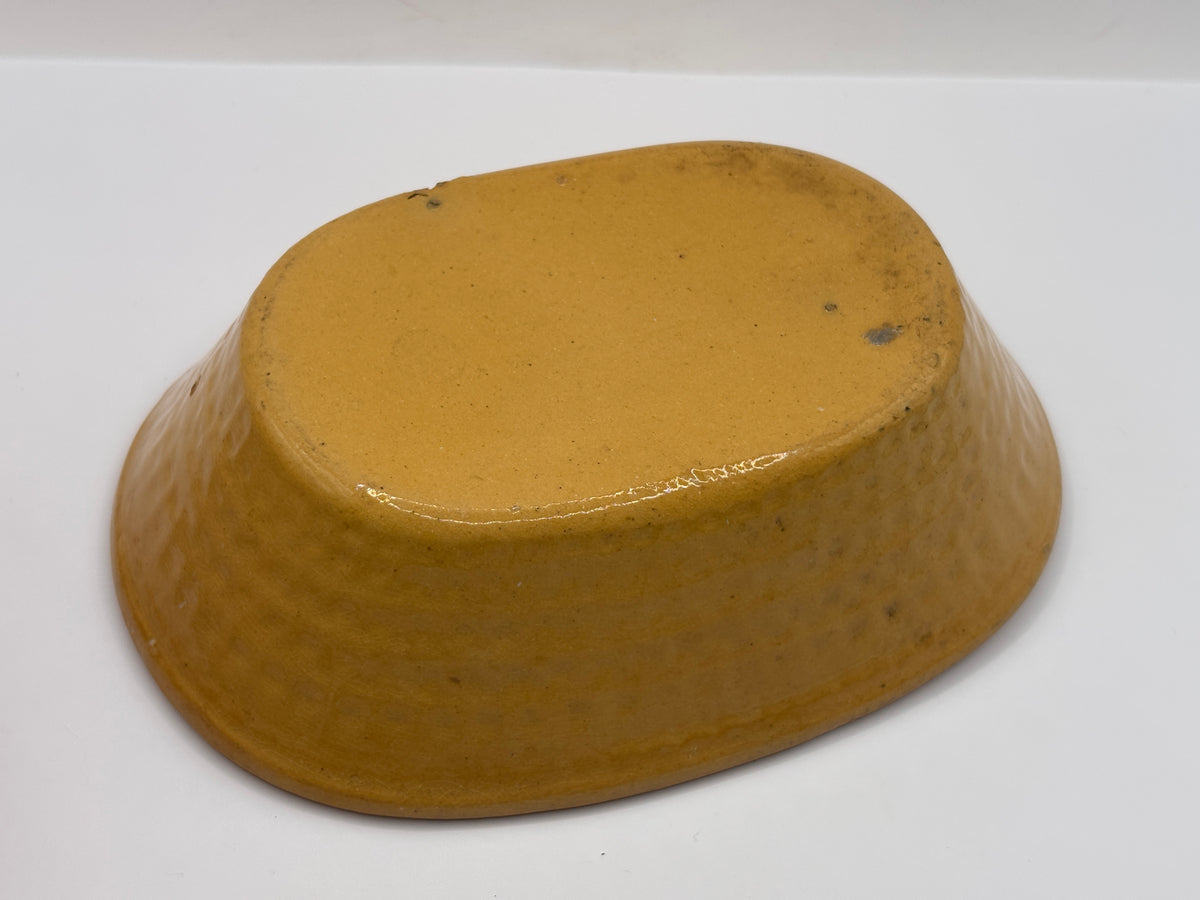 Old small stoneware pie dish