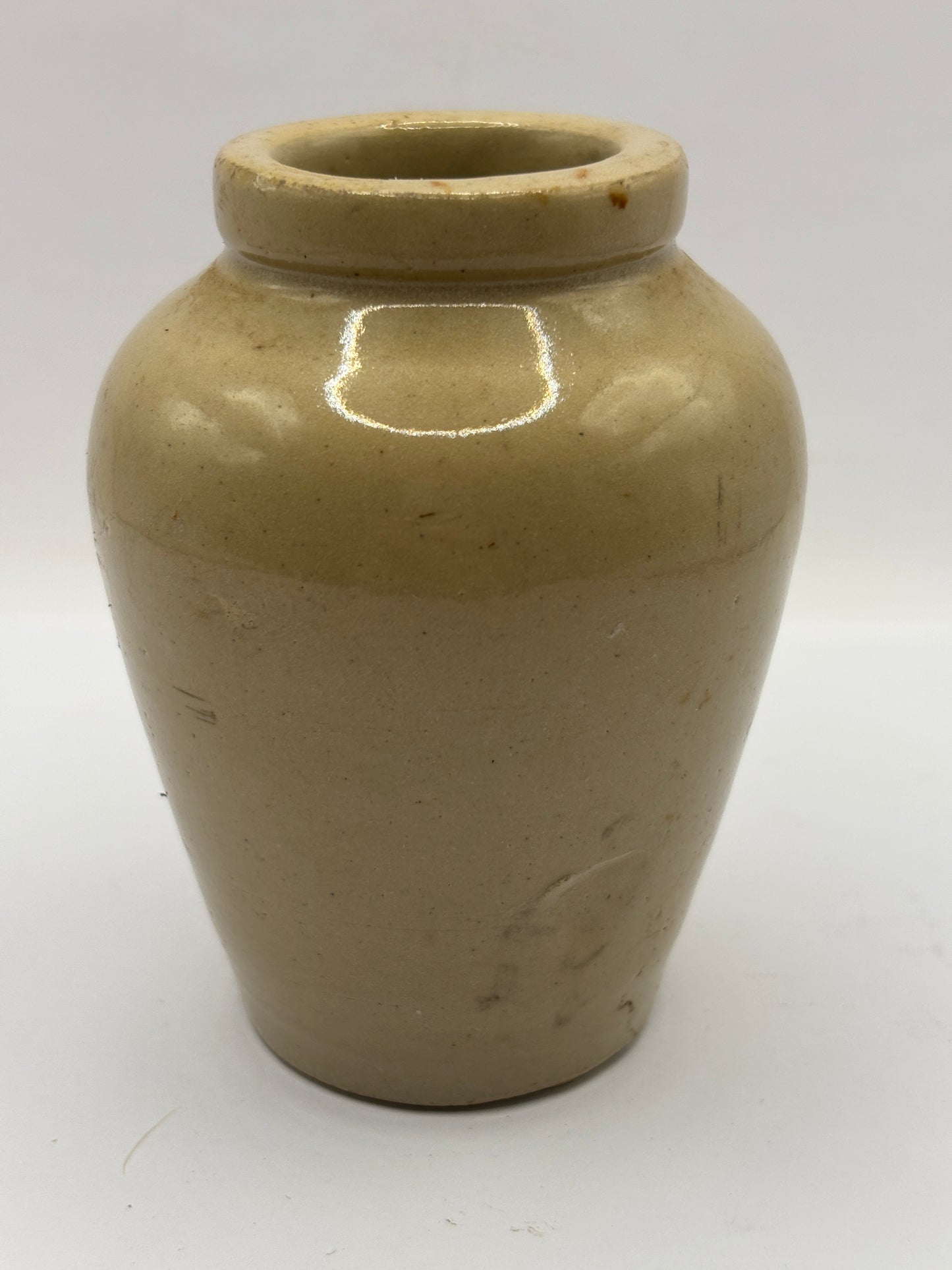 Old advertising cream pot, Boams double thick cream Manchester
