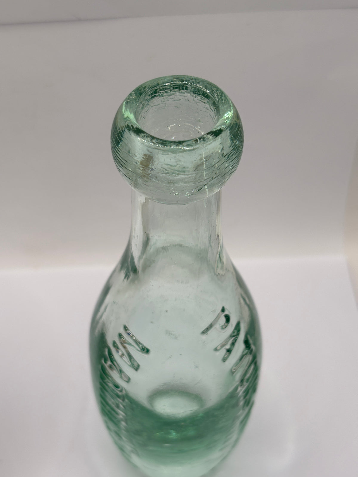 Old flat bottom hamilton bottle, Patons limited, Manchester