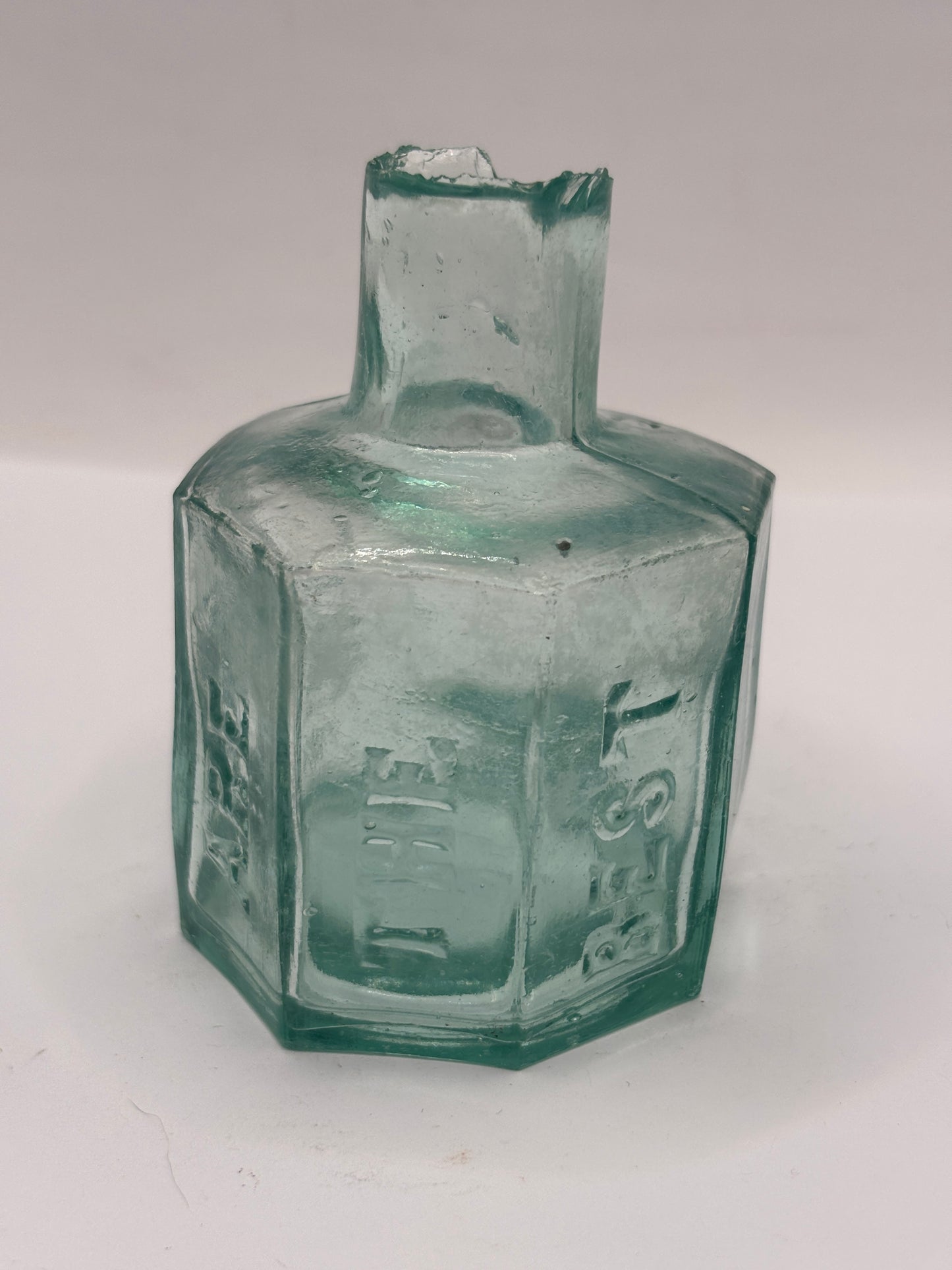 Old advertising inkwell,ink bottle, Shaw’s inks are the best