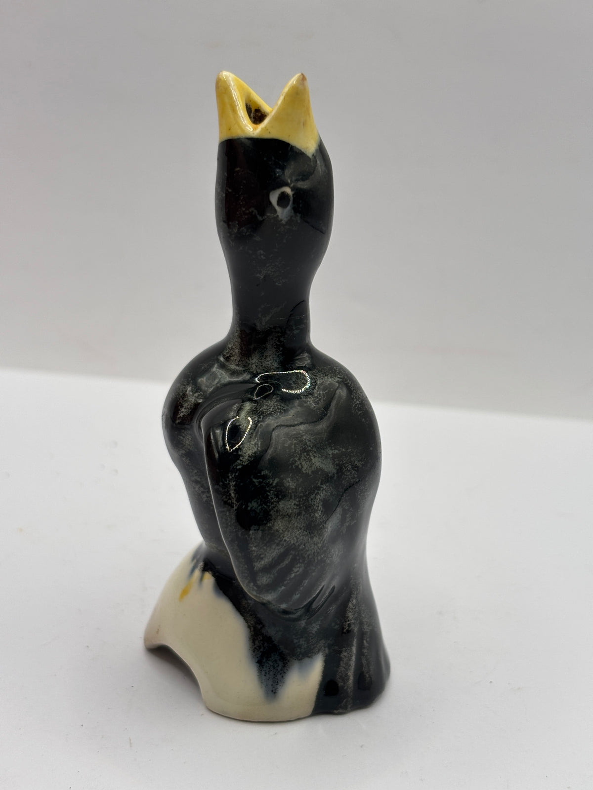 Old stoneware pie funnel, pie bird