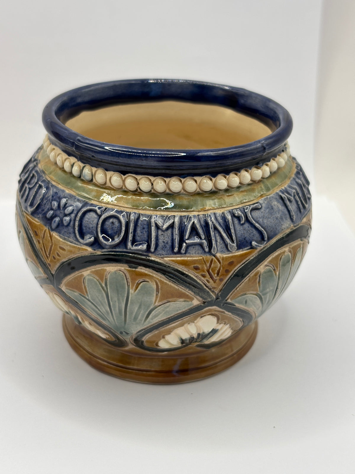 Vintage colmans mustard advertising jar