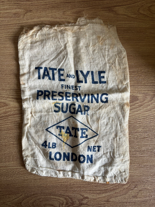 Old advertising bag, tate & lyle finest preserving sugar bag