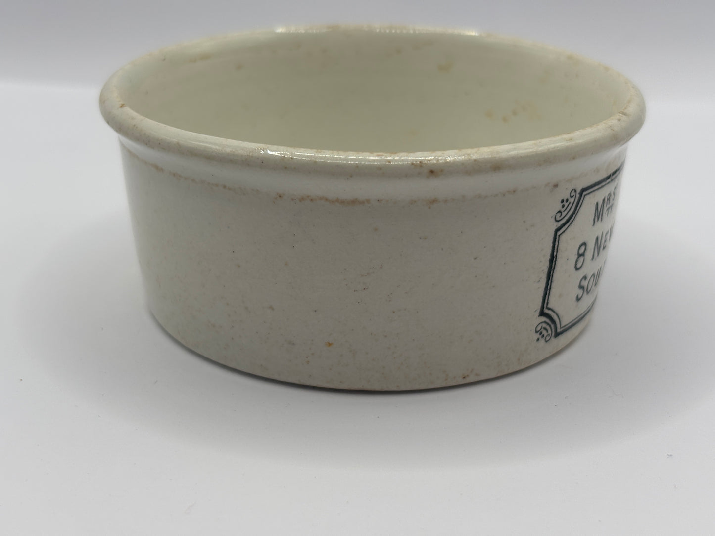 Old Mrs moors advertising meat paste pot