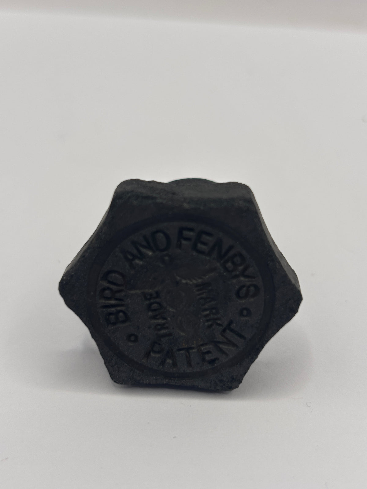 Old vulcanite patent bottle stopper, Bird and Fenbys patent