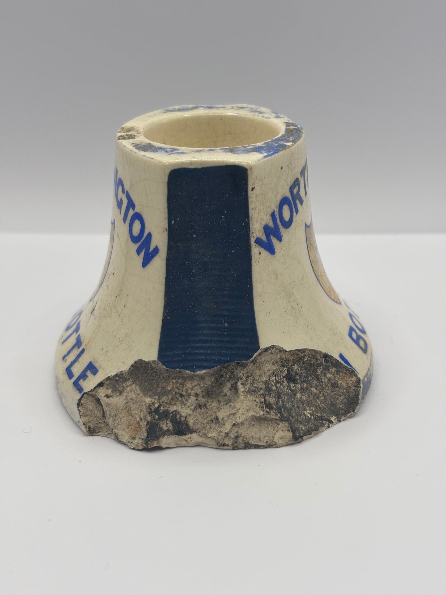 Old worthington advertising match striker, damaged