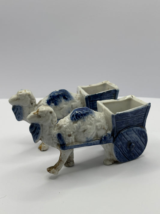 2 old novelty camel ornaments