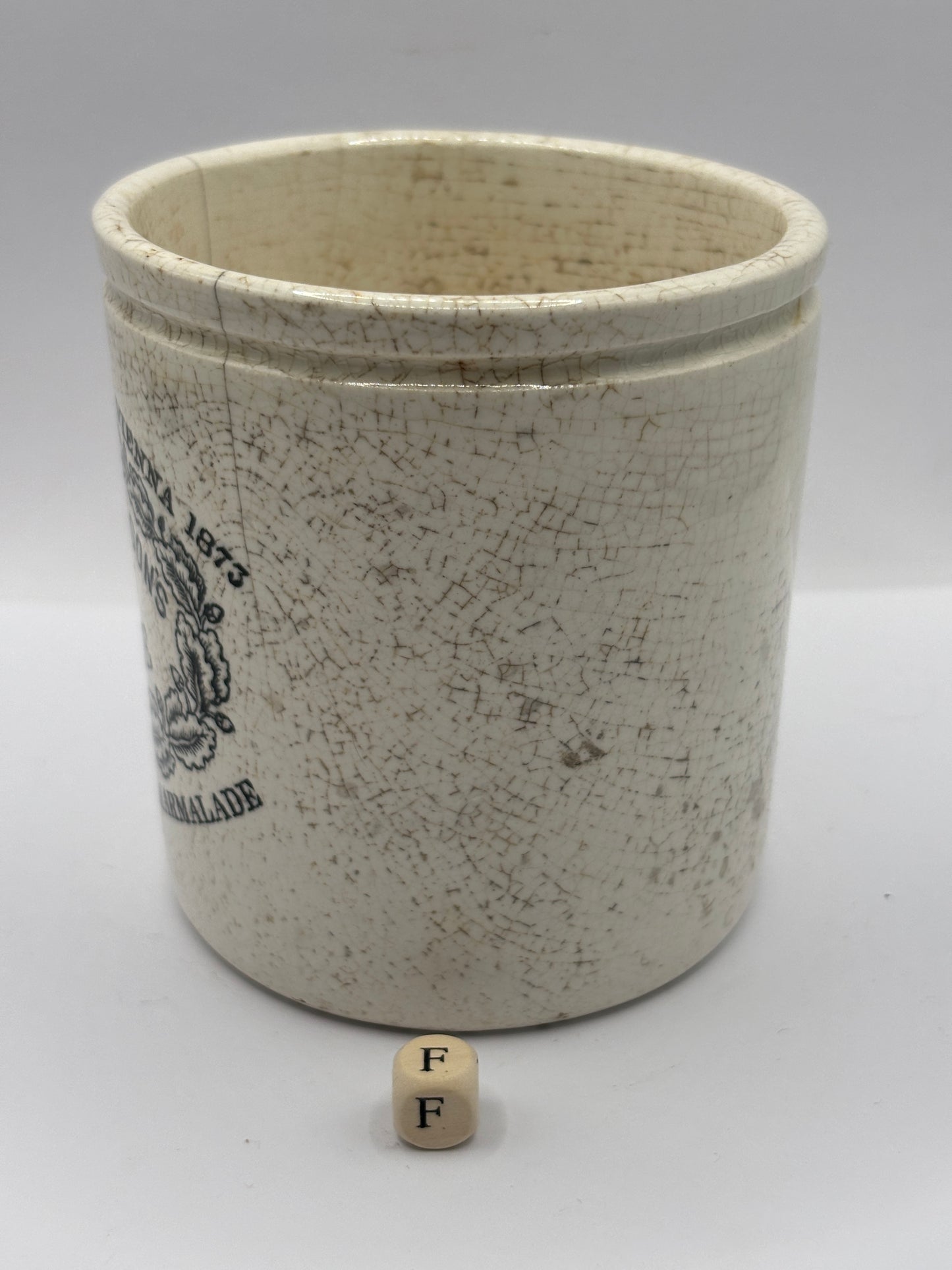 Old 1lb James Keiller dundee marmalade jar (F)