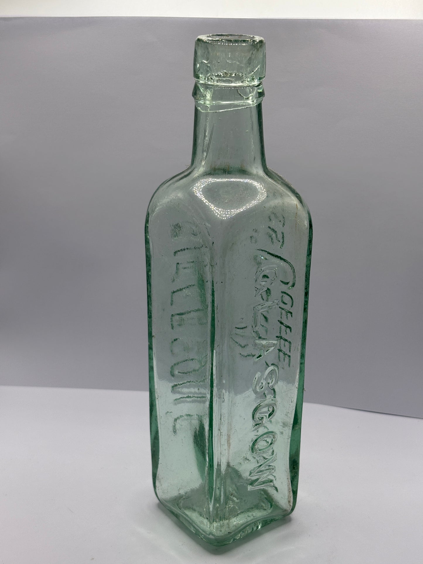 Old camp coffee advertising bottle