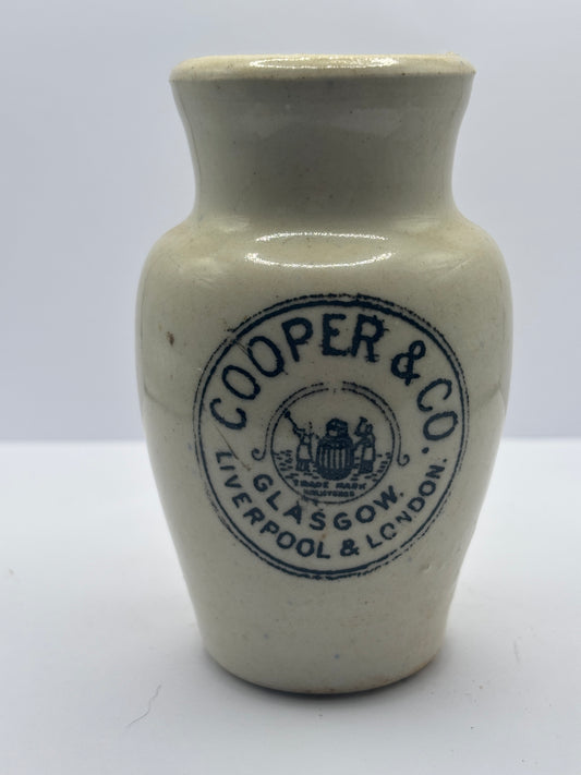 Old advertising cream pot, Cooper & Co