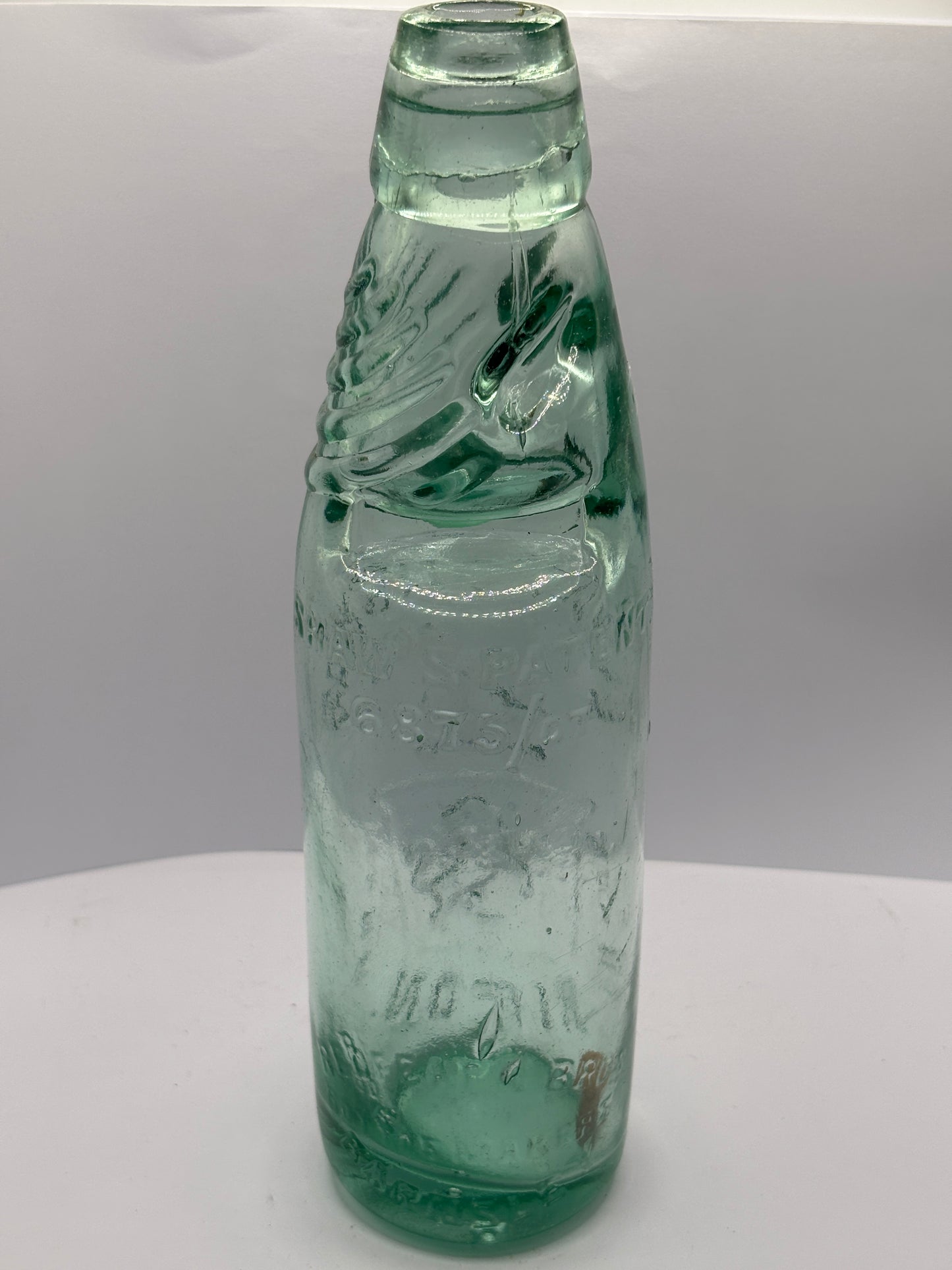Old Knightsbridge codd bottle with marble