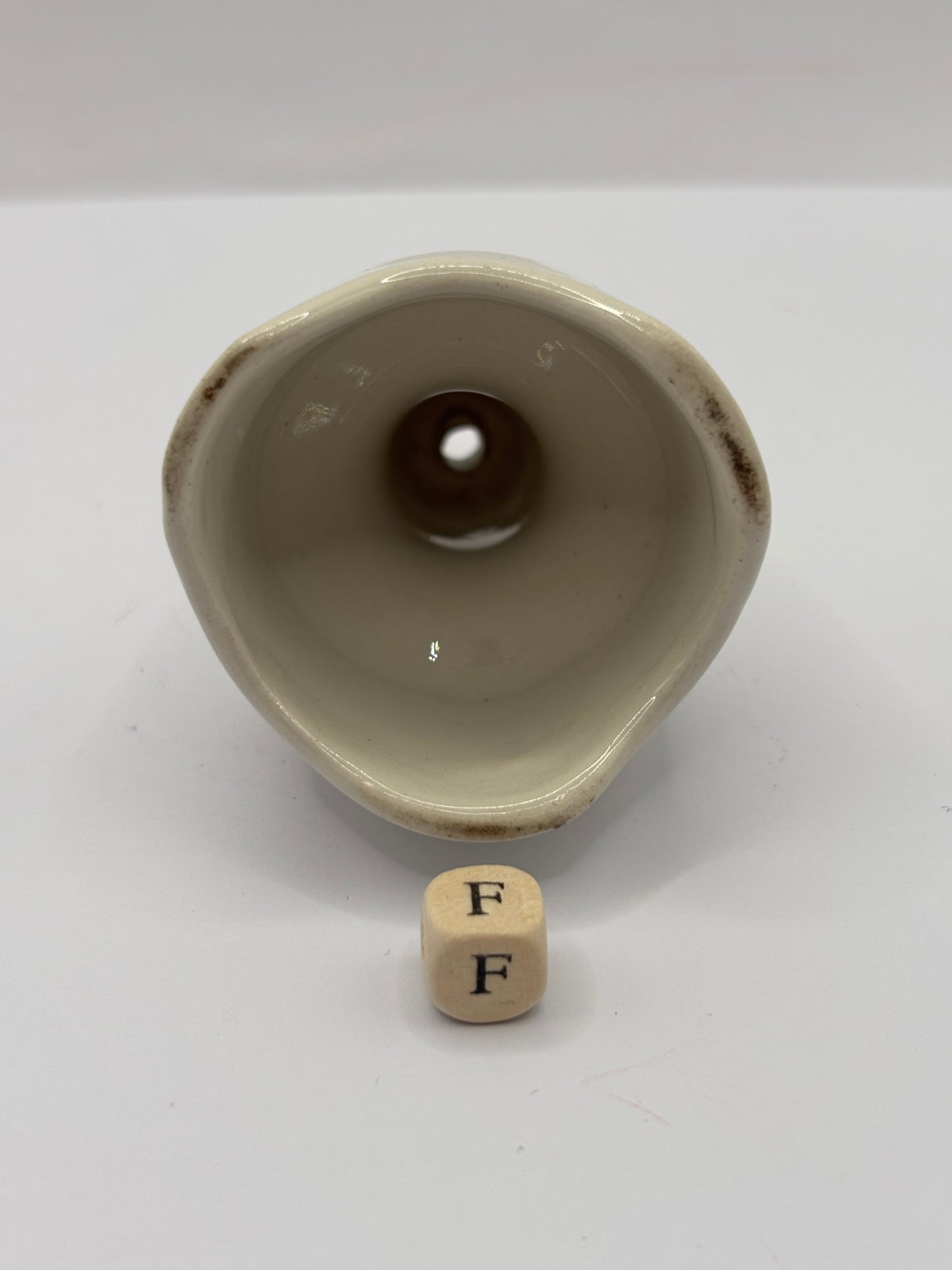 Vintage stoneware pie funnel (F)