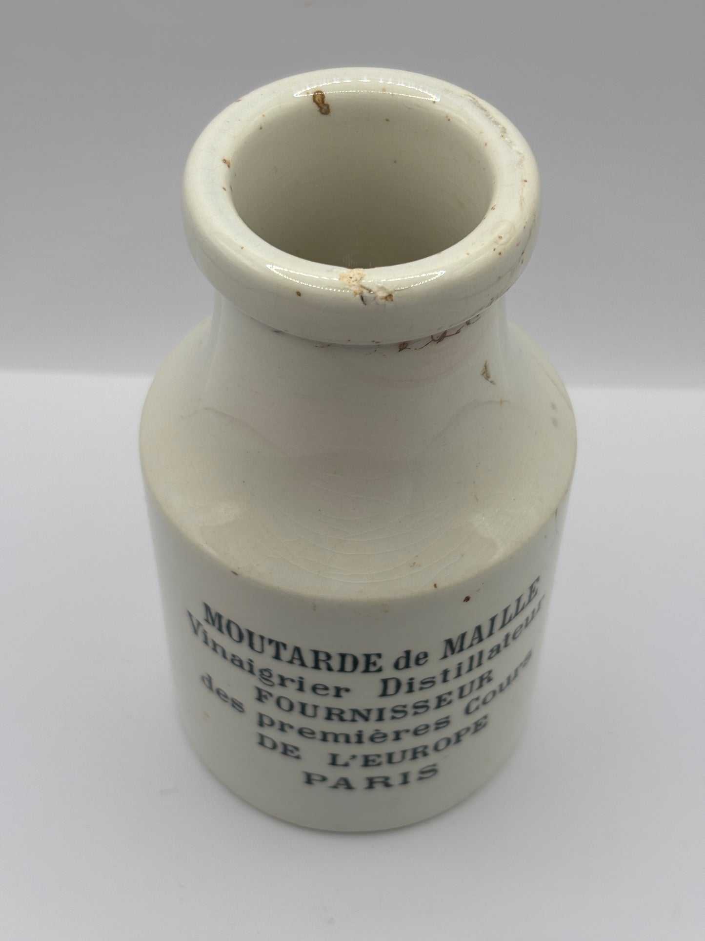 Old french mustard pot, Moutarde de maille
