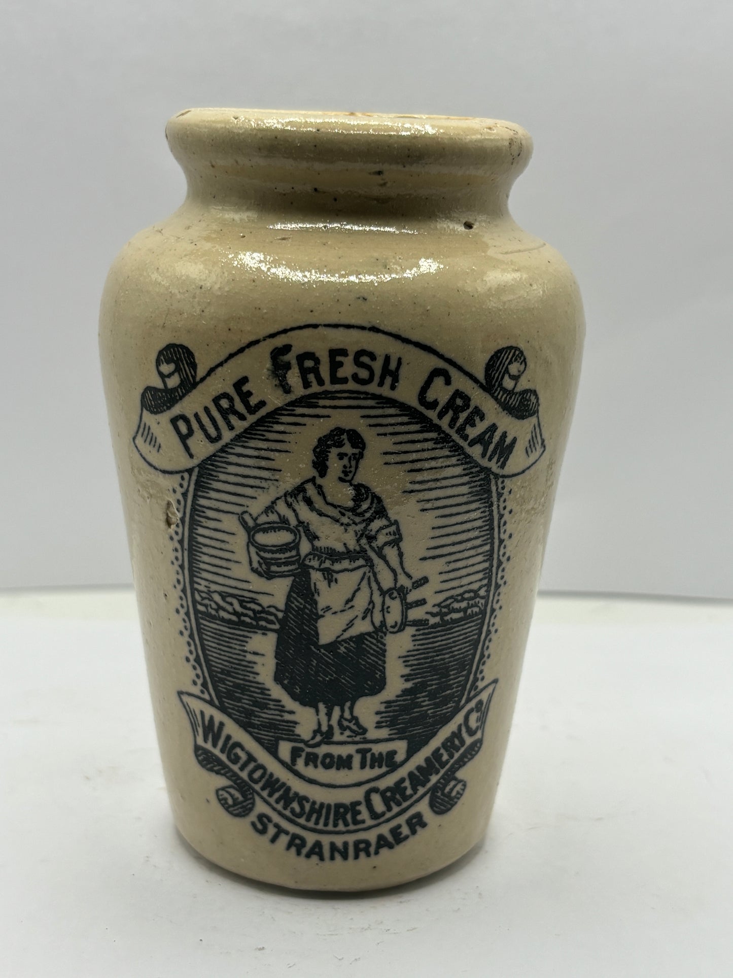 Stranraer rich preserved cream pot, milk maid