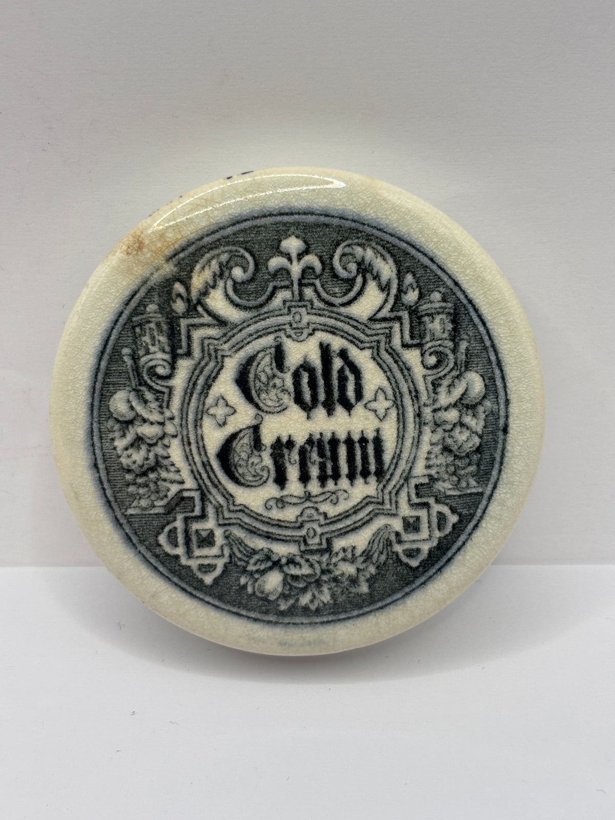 Old advertising lid, Cold cream