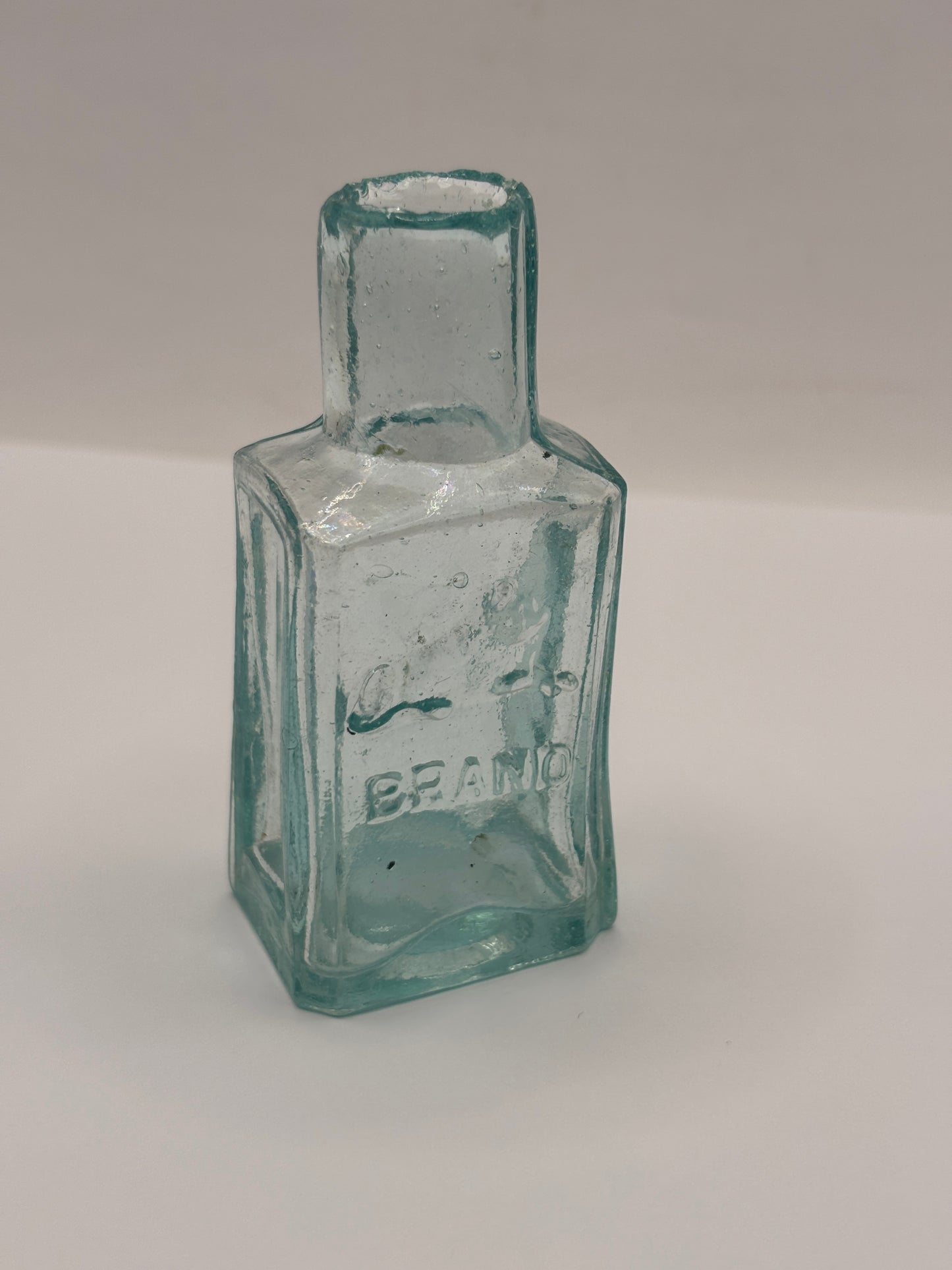 Old advertising inkwell,ink bottle, Lion brand