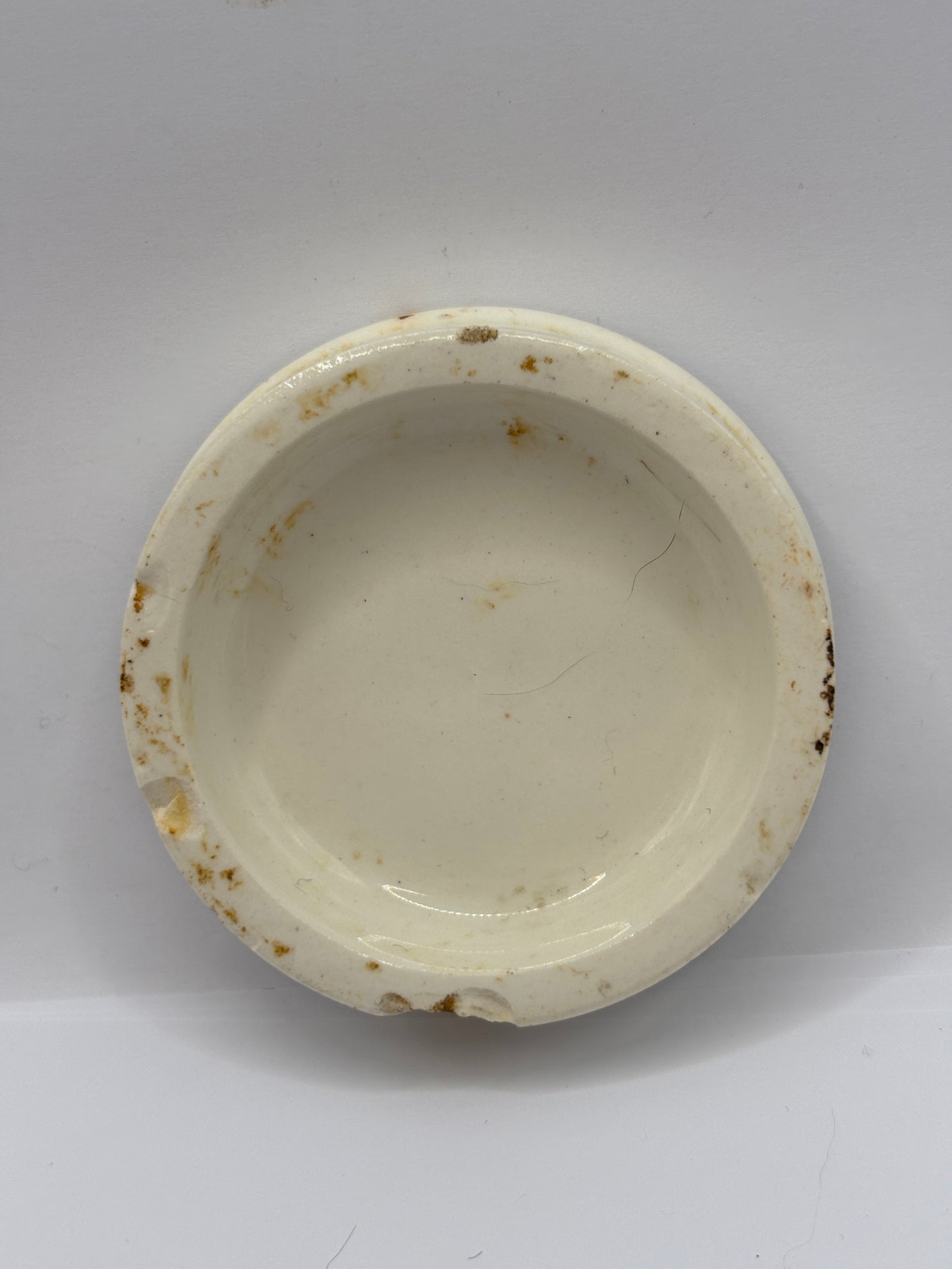 old advertising lid, Woods areca nut toothpaste
