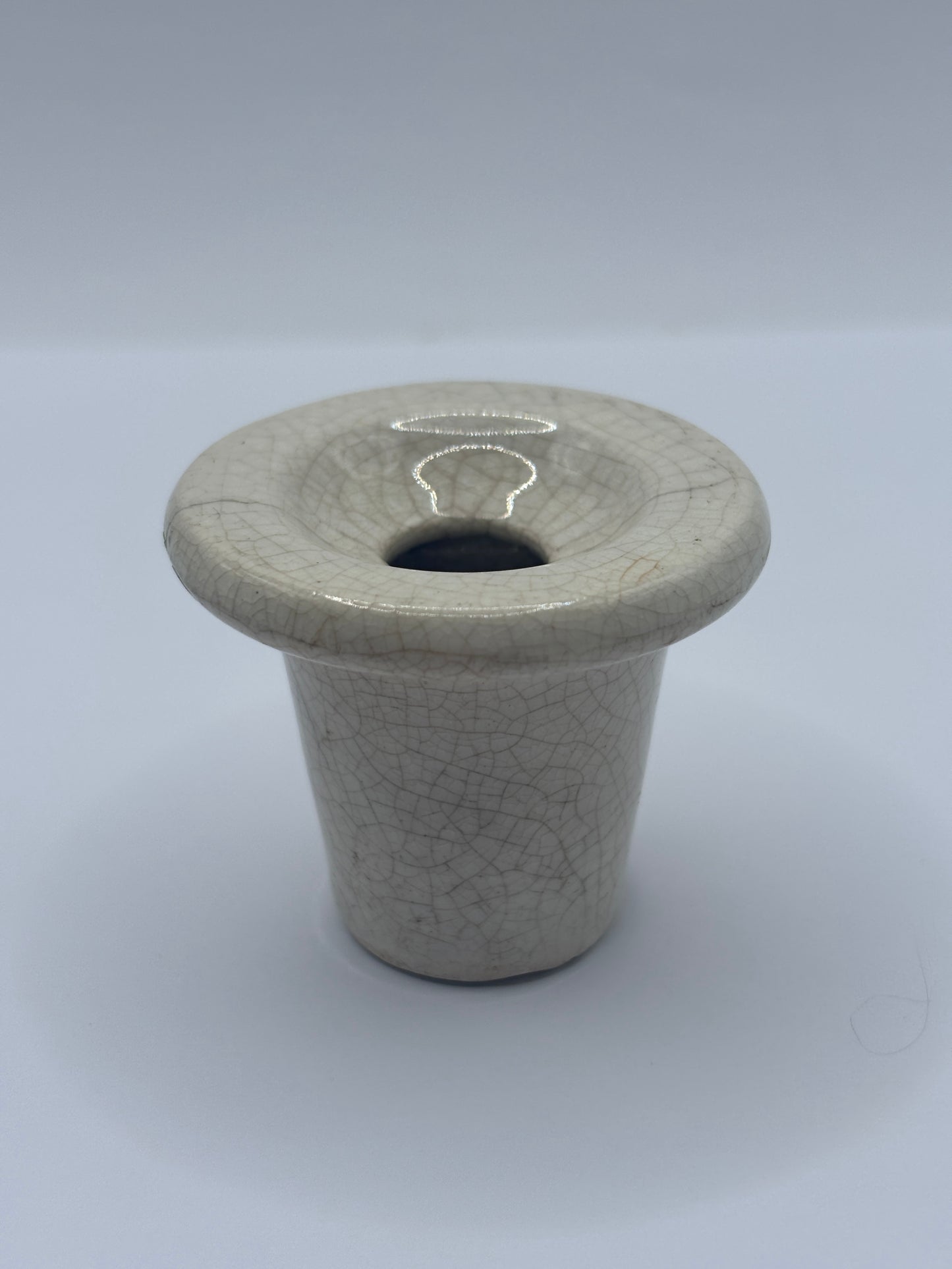 Old stoneware desk ink, inkwell