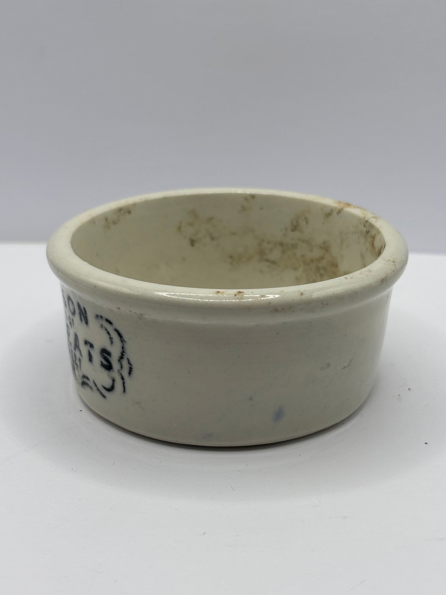 Old R&T advertising potted meat dish, Edinburgh