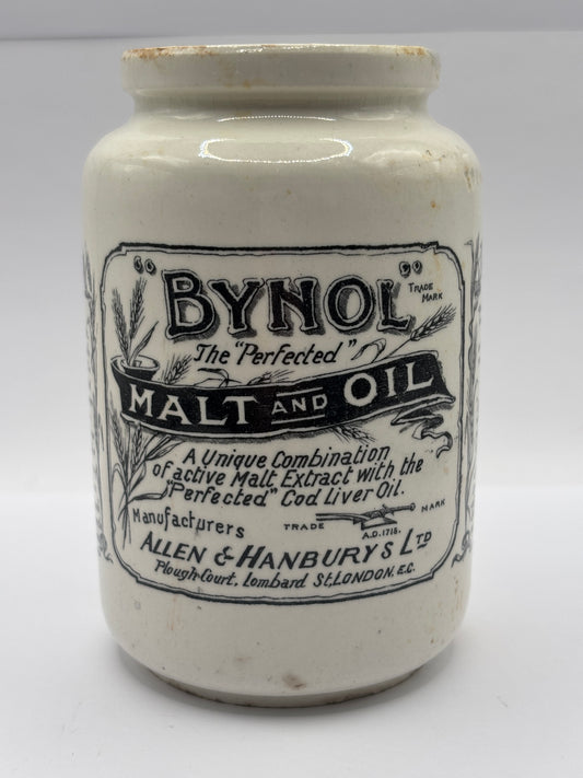 Old Bynol advertising jar