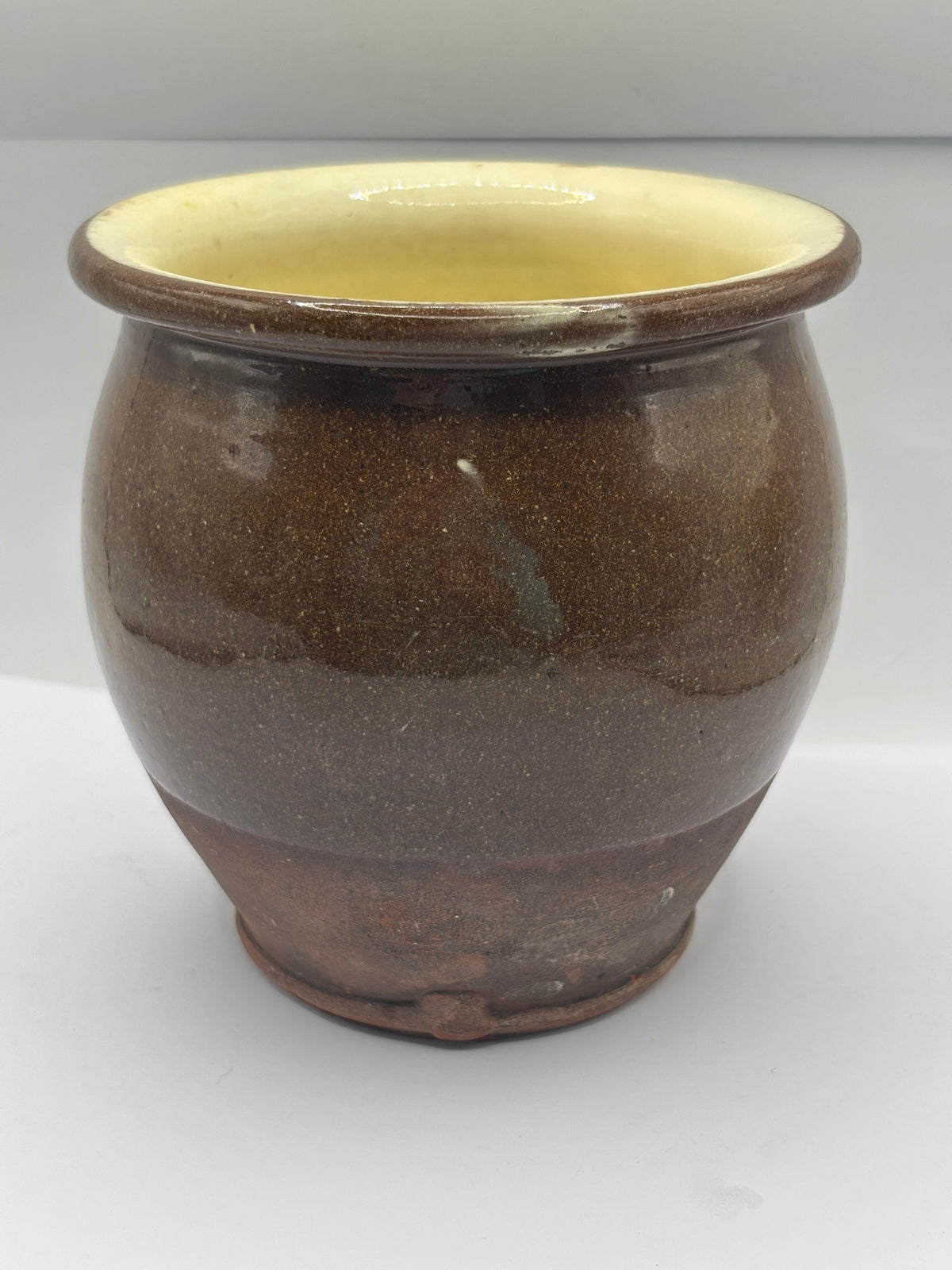 Old stoneware jar/ pantry pot