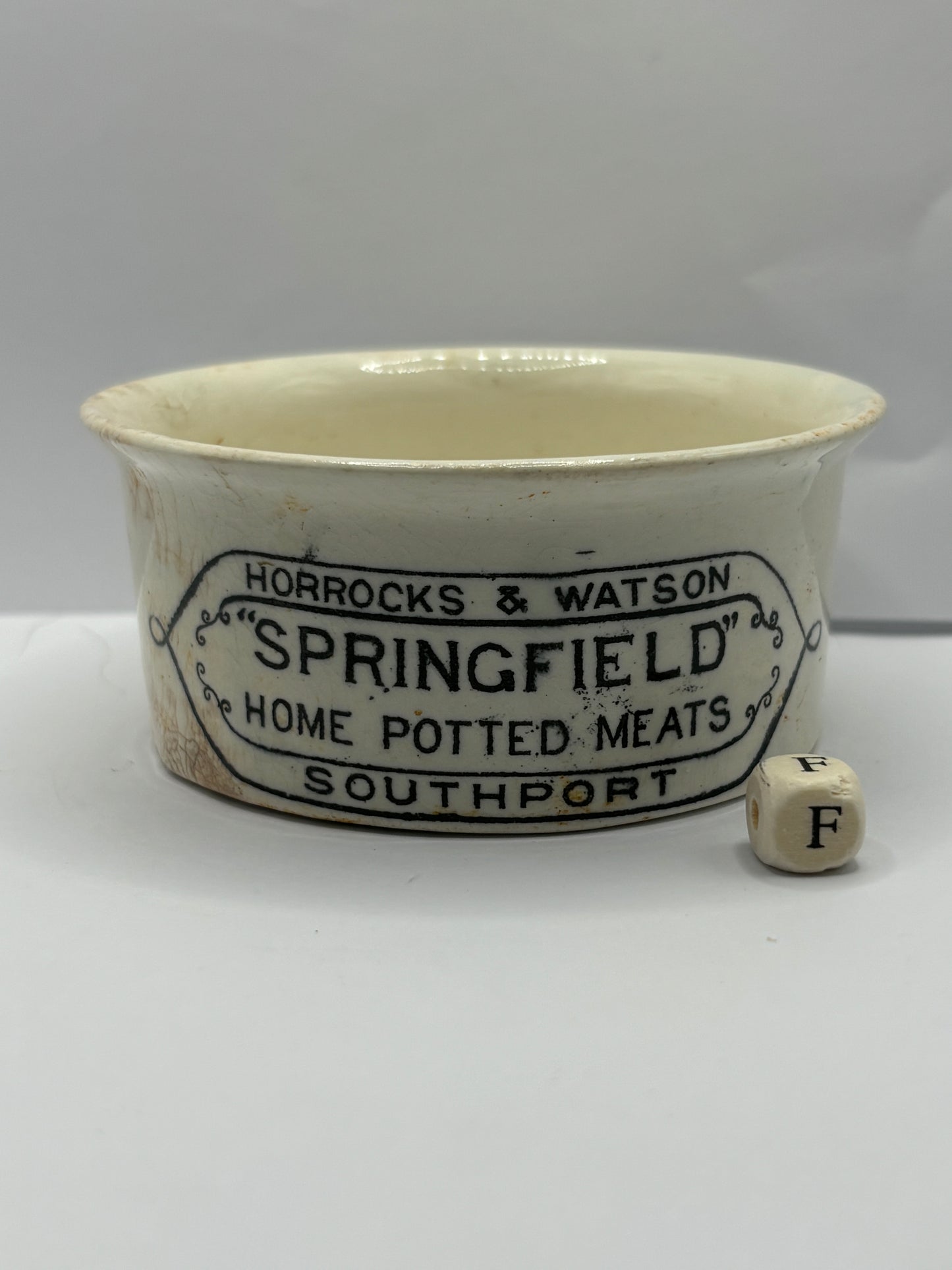 Springfield advertising meat paste pot (f)